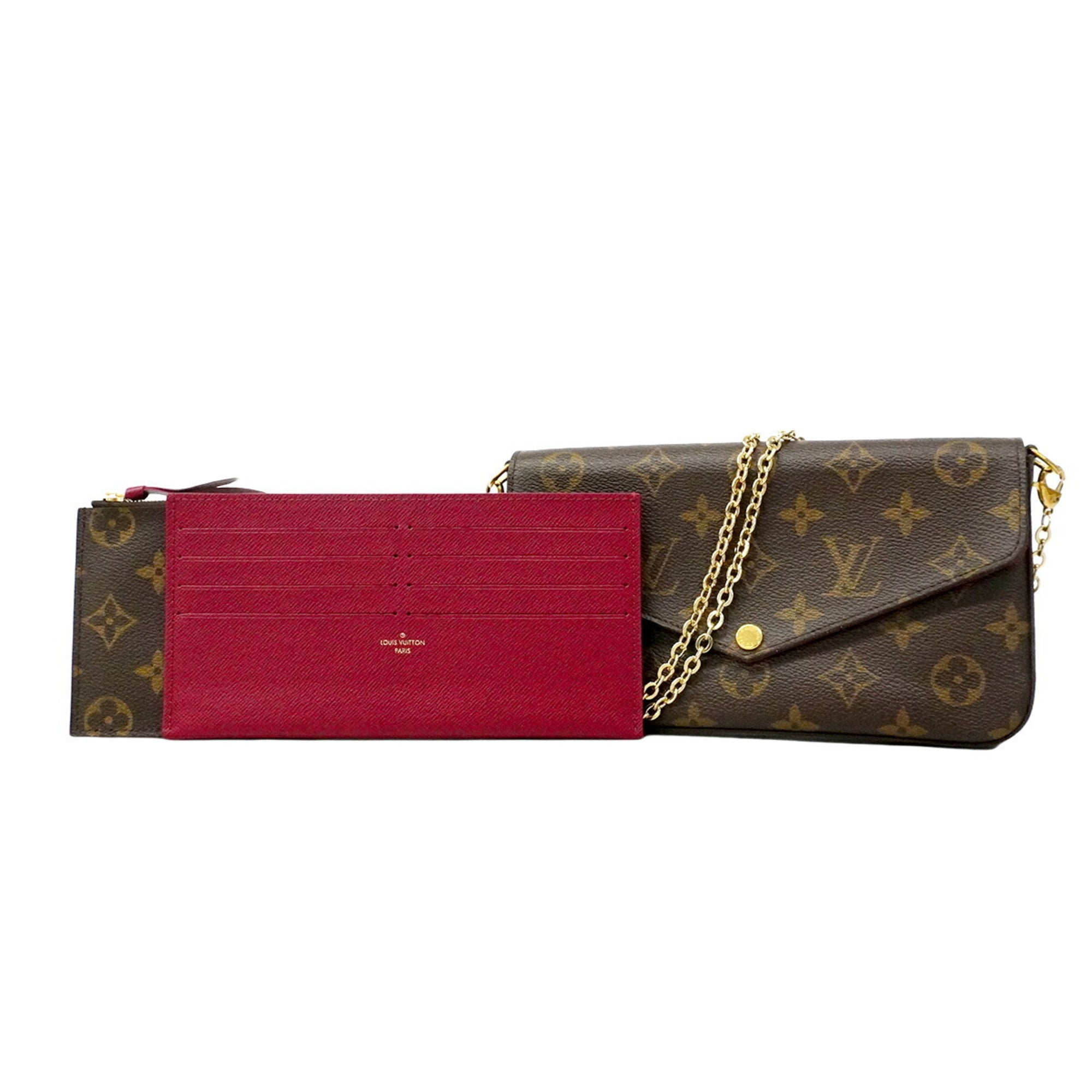 Louis Vuitton Fuchsia Chain/Shoulder Wallet (Pre-Owned)