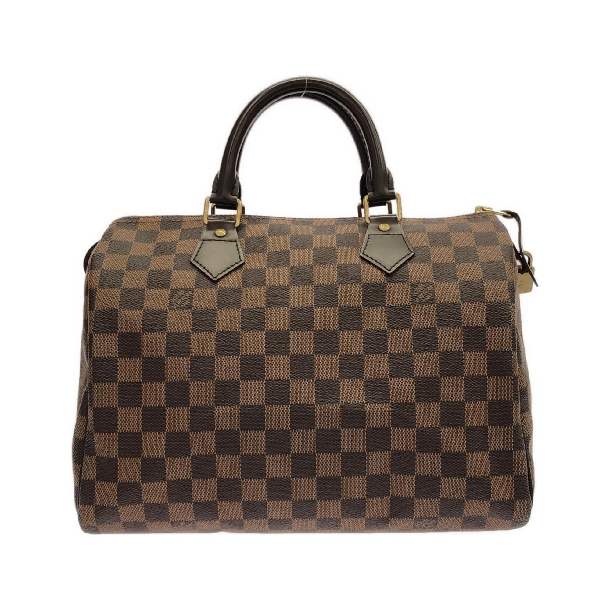 Louis Vuitton Damier Canvas Ebene Coated Canvas Boston Bag (Pre-Owned)