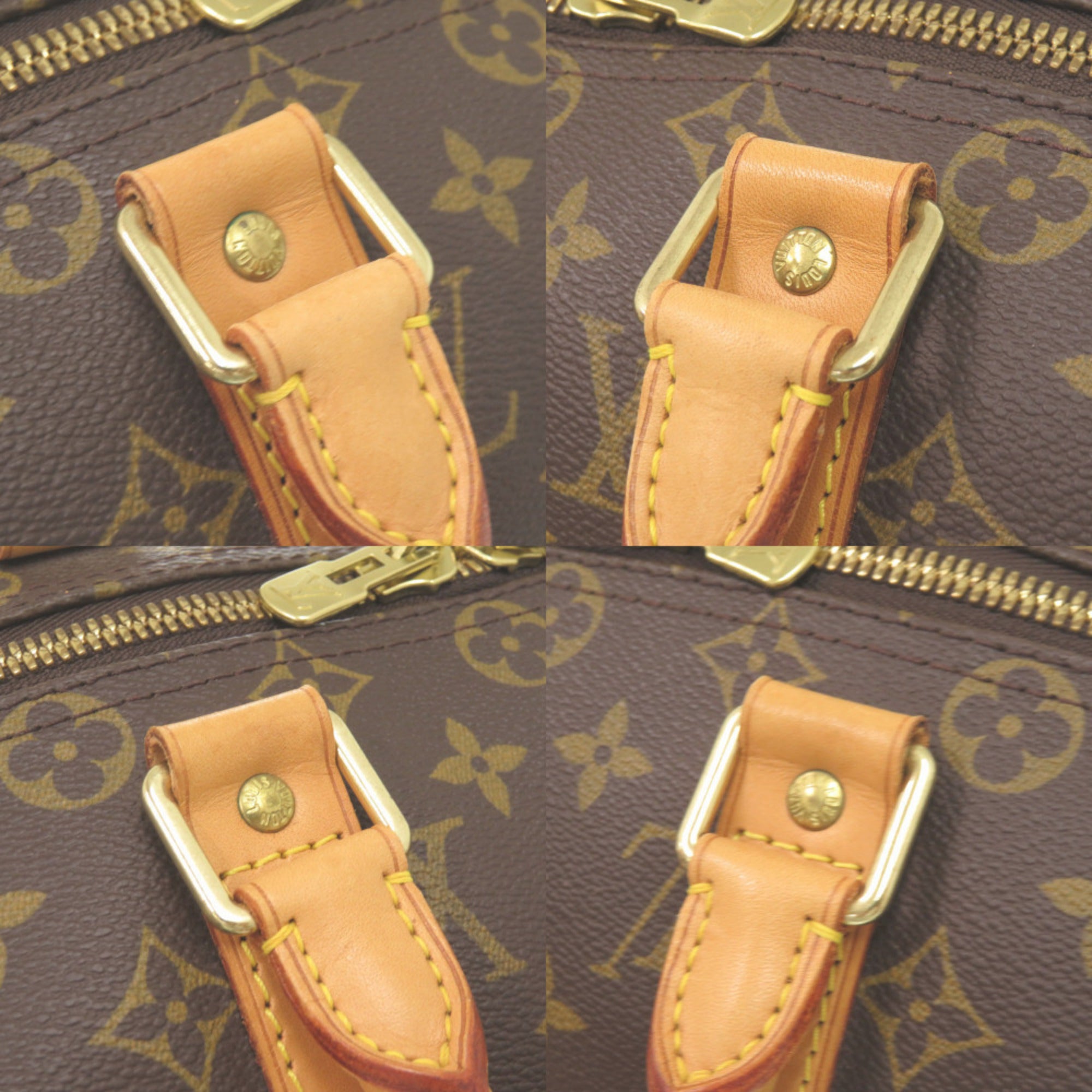 Louis Vuitton Brown Monogram Canvas Boston Bag (Pre-Owned)