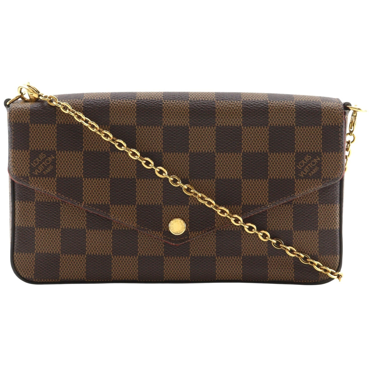 Louis Vuitton Brown Damier Canvas Pochette Pouch Shoulder Bag (Pre-Owned)