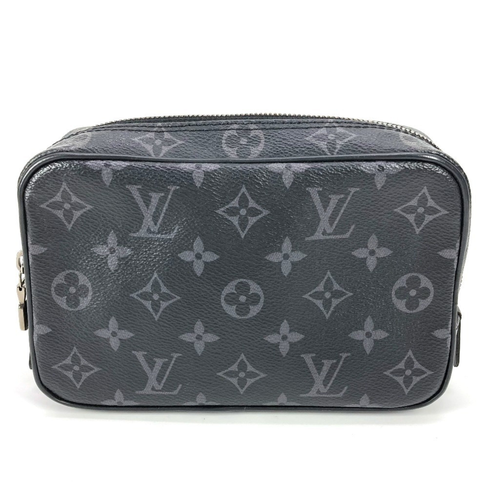 Louis Vuitton Black Monogram Eclipse Canvas Clutch Bag Pouch (Pre-Owned)