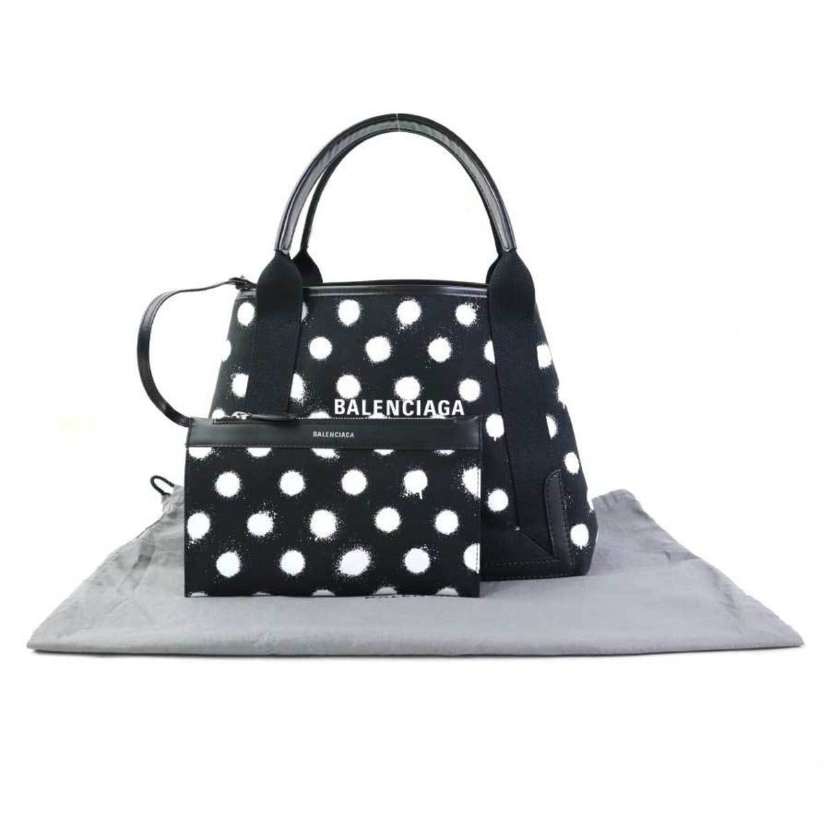 Balenciaga Black Canvas Leather Handbag (Pre-Owned)