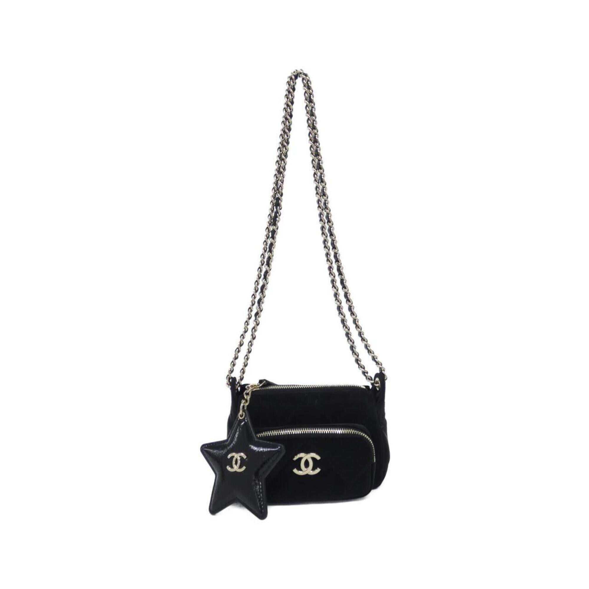 Chanel Black Handbag Shoulder Bag (Pre-Owned)