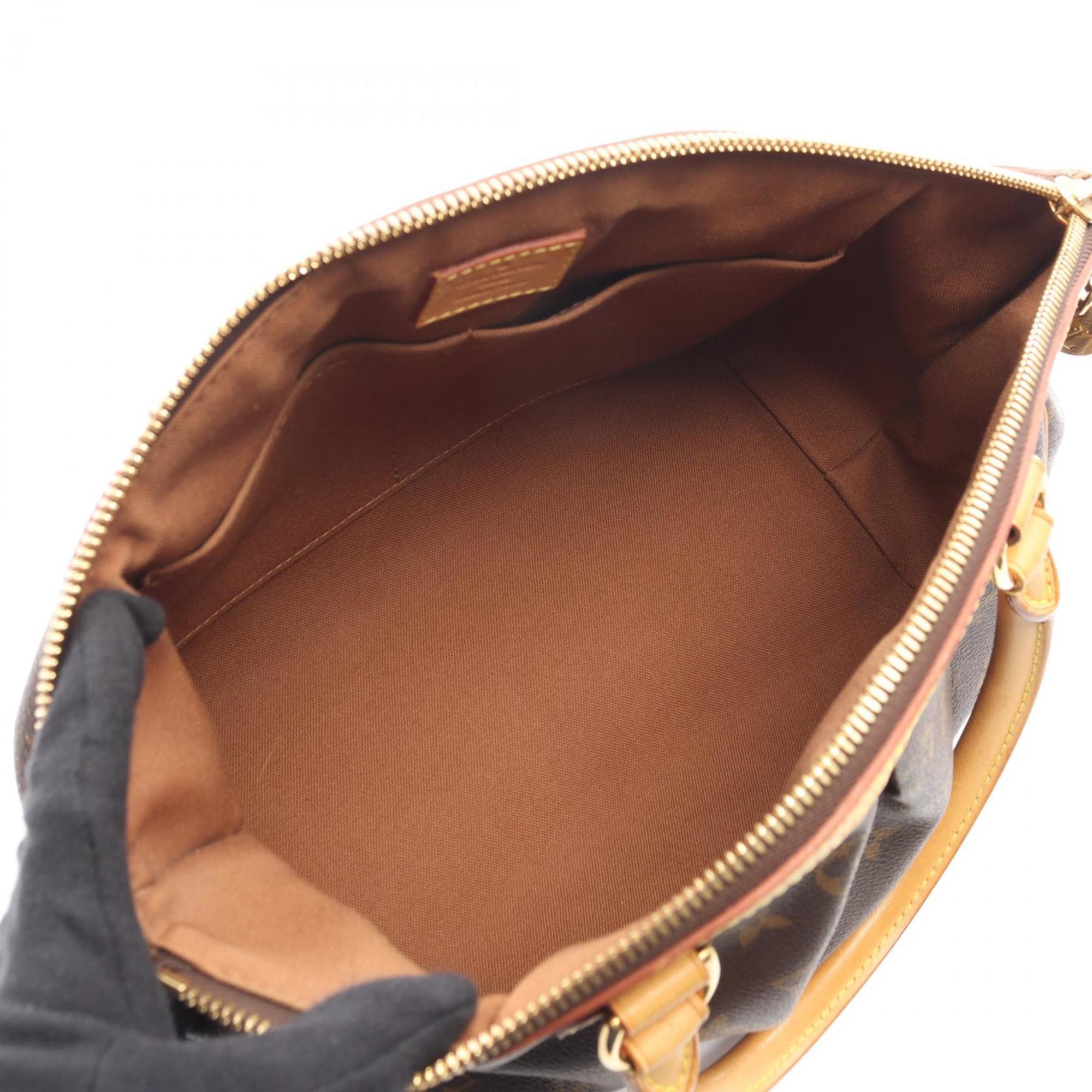 Louis Vuitton Brown Coated Canvas Leather Handbag (Pre-Owned)