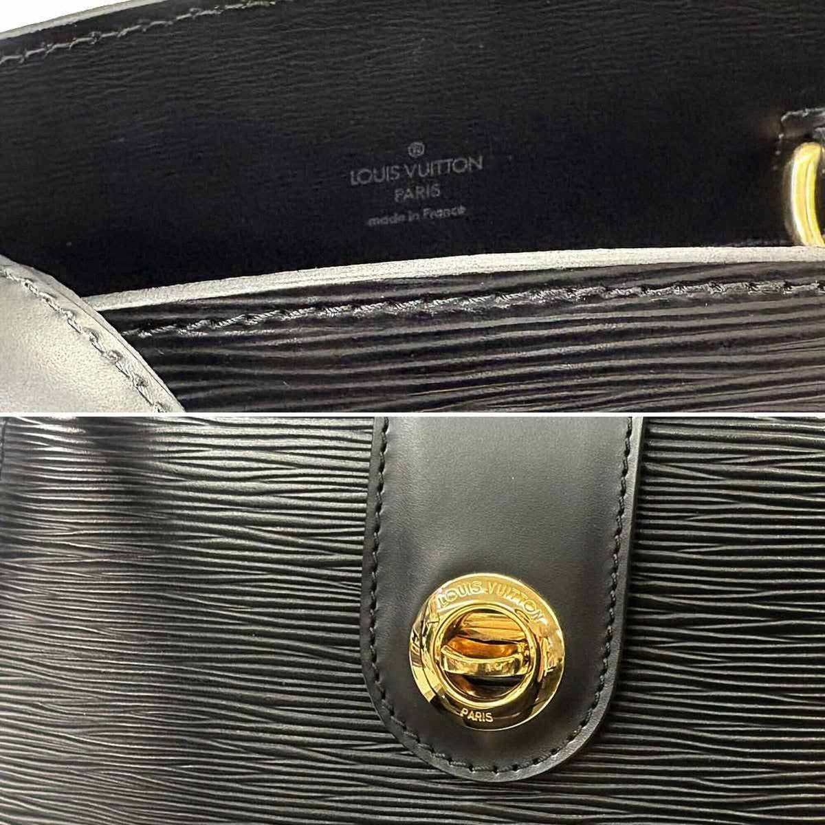 Louis Vuitton Epi Noir Epi Leather Handbag Shoulder Bag (Pre-Owned)