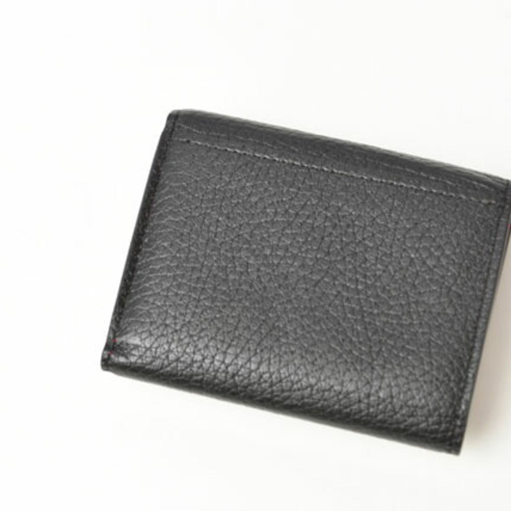 Louis Vuitton Taurillon Noir Leather Wallet (Tri-Fold) (Pre-Owned)