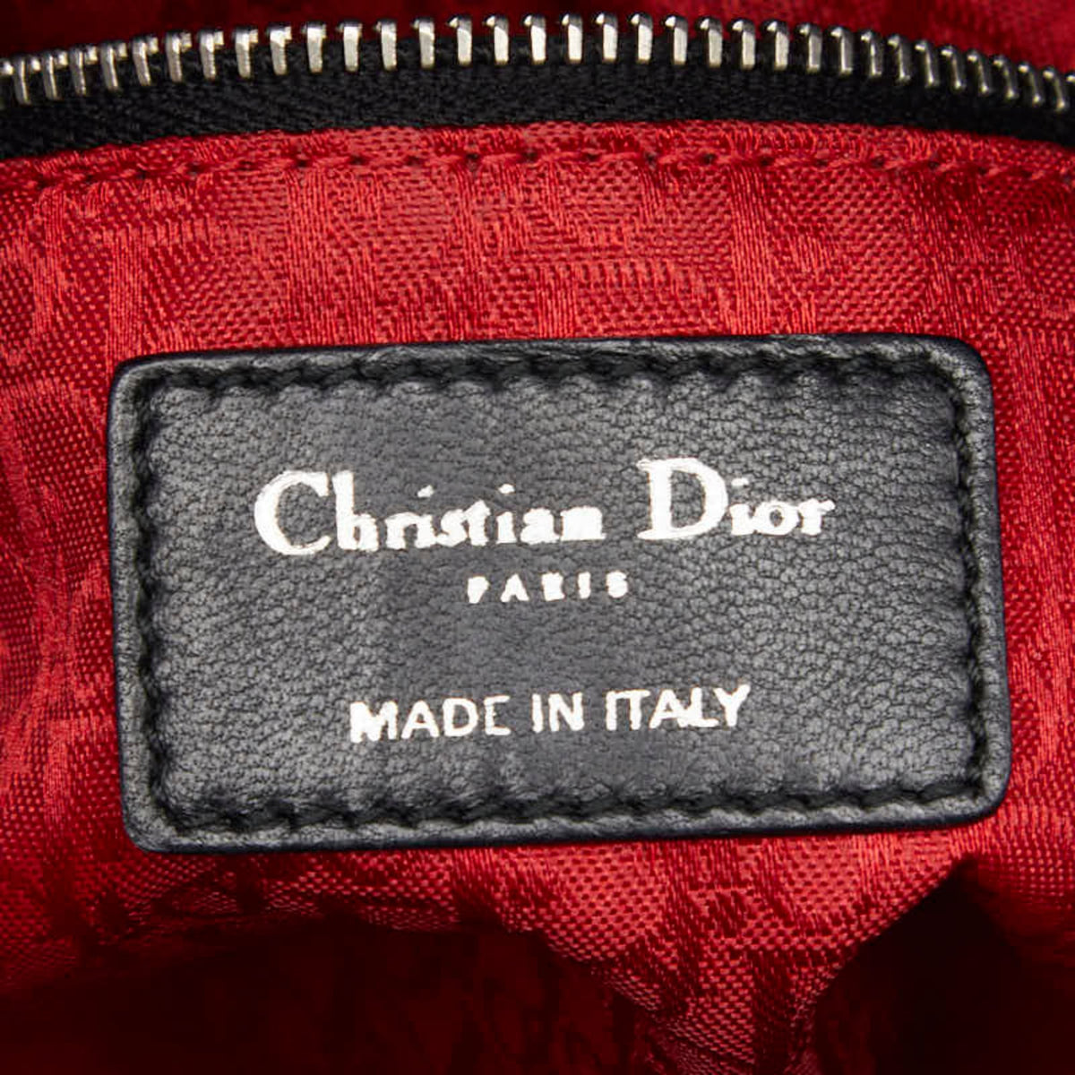 Christian Dior Black Leather Handbag Shoulder Bag (Pre-Owned)