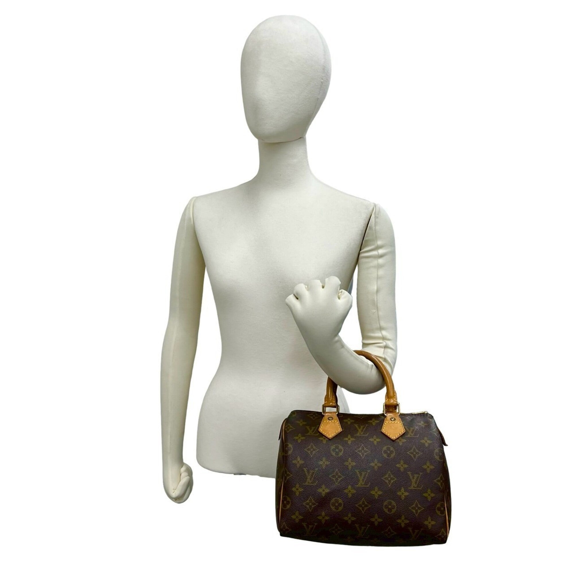 Louis Vuitton Brown Leather Pvc Boston Bag Handbag (Pre-Owned)