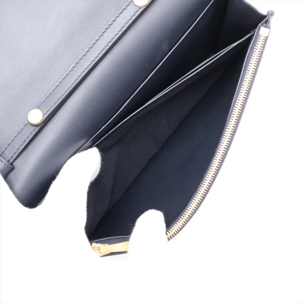 Celine Navy Red Color Leather Crossbody Bag Shoulder Bag (Pre-Owned)