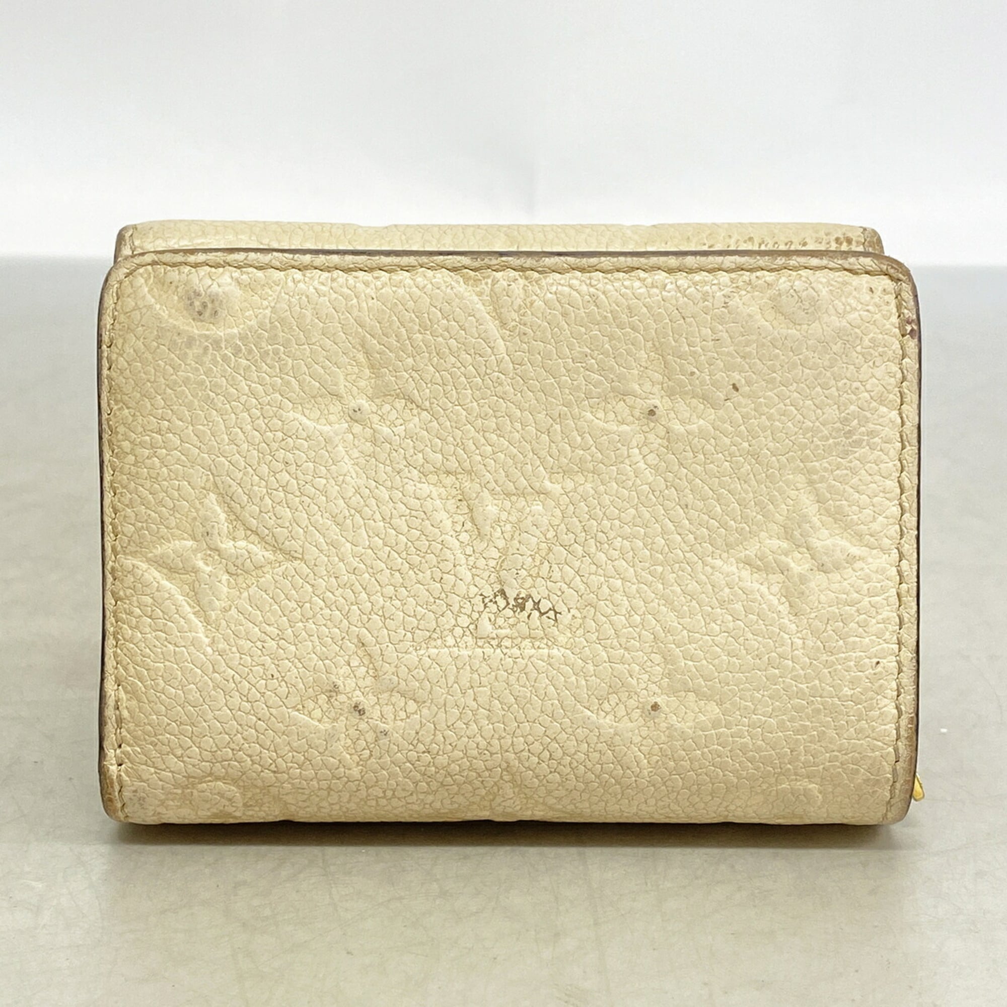 Louis Vuitton Cream Wallet (Tri-Fold) (Pre-Owned)