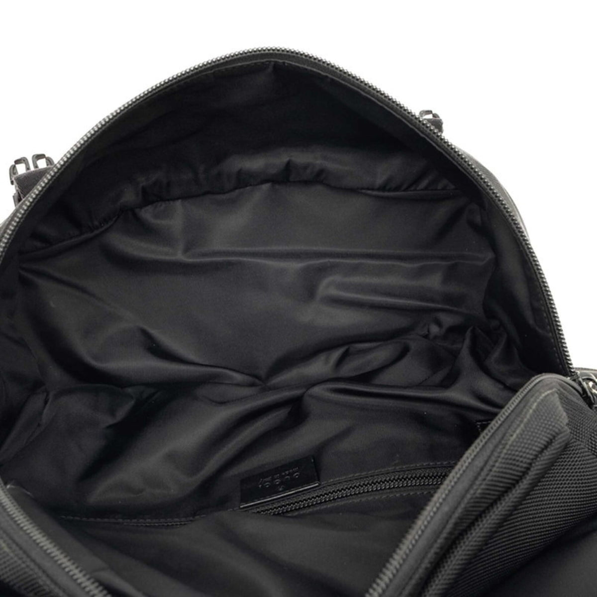 Gucci Sherry Line Black Canvas Shoulder Bag Sling Bag (Pre-Owned)