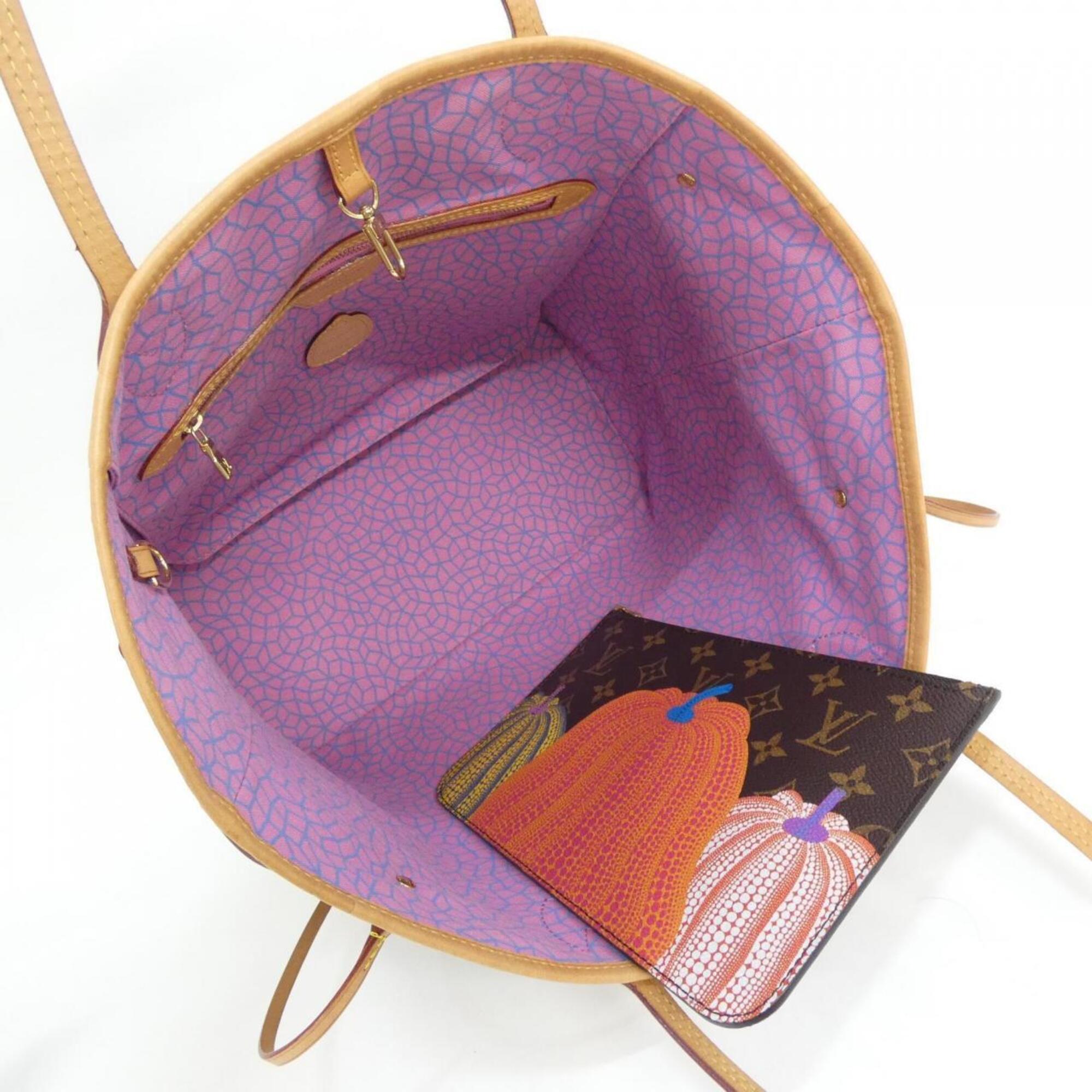 Louis Vuitton Marron Coated Canvas Handbag Pouch (Pre-Owned)