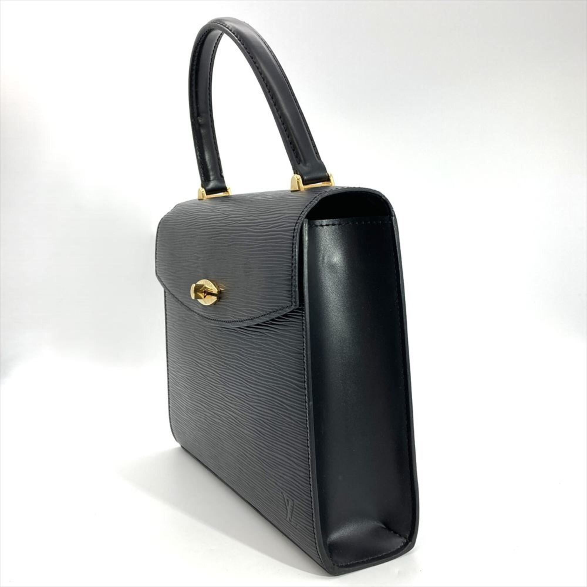 Louis Vuitton Black Noir Epi Leather Handbag (Pre-Owned)