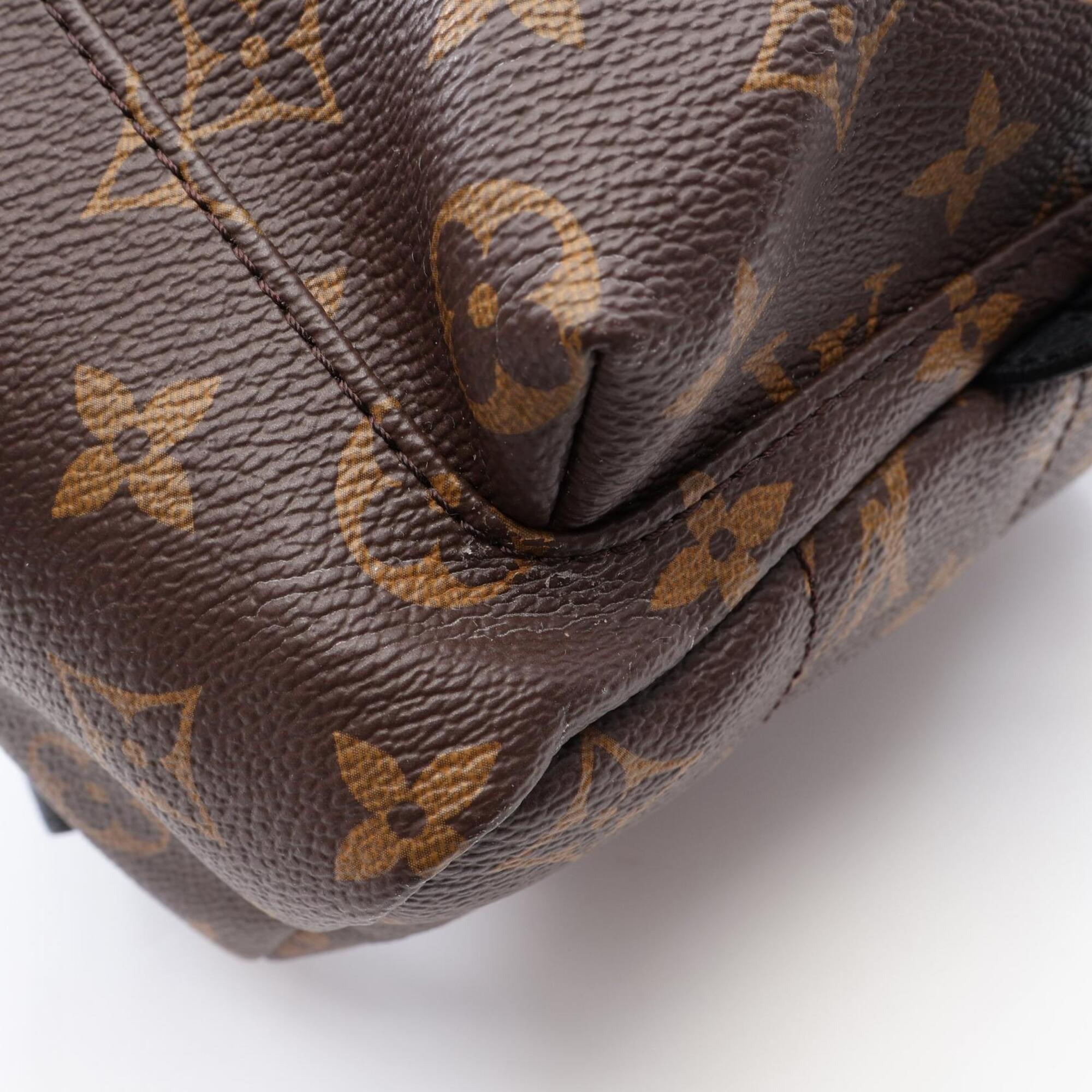 Louis Vuitton Black Brown Monogram Pvc Backpack Handbag (Pre-Owned)