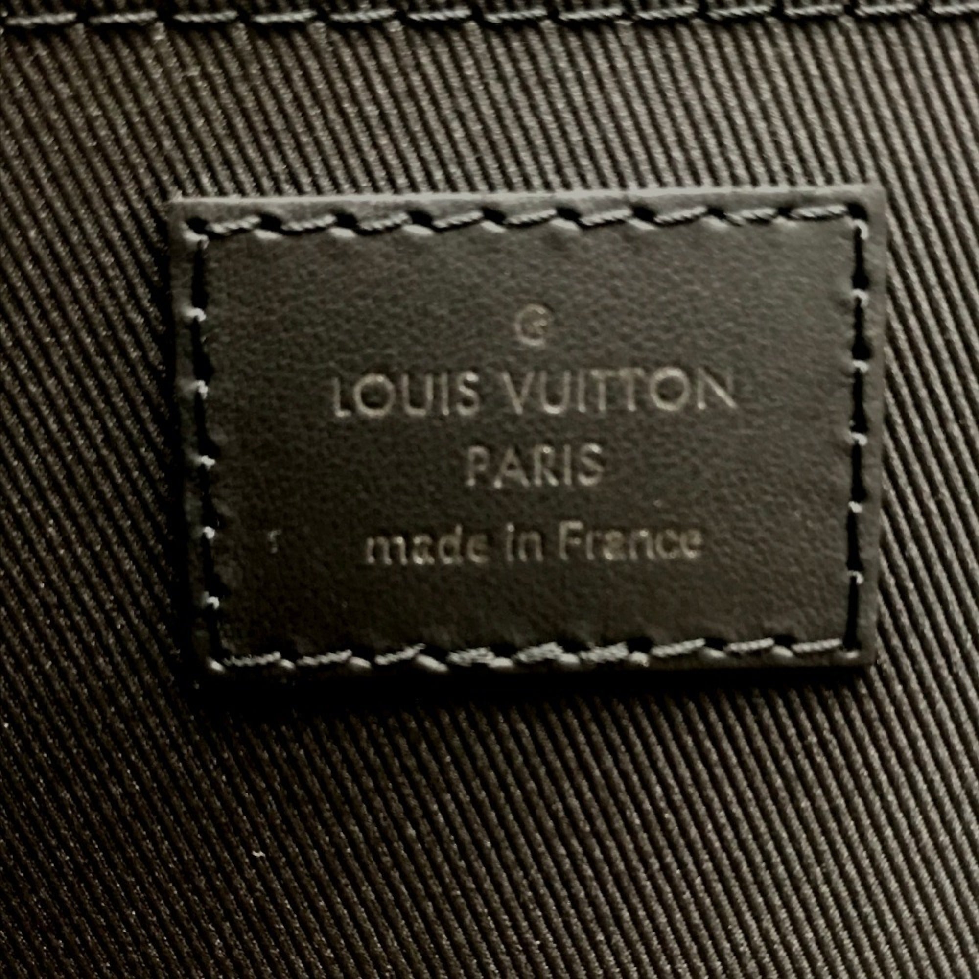 Louis Vuitton Brown Ebene Damier Canvas Clutch Bag Pochette (Pre-Owned)