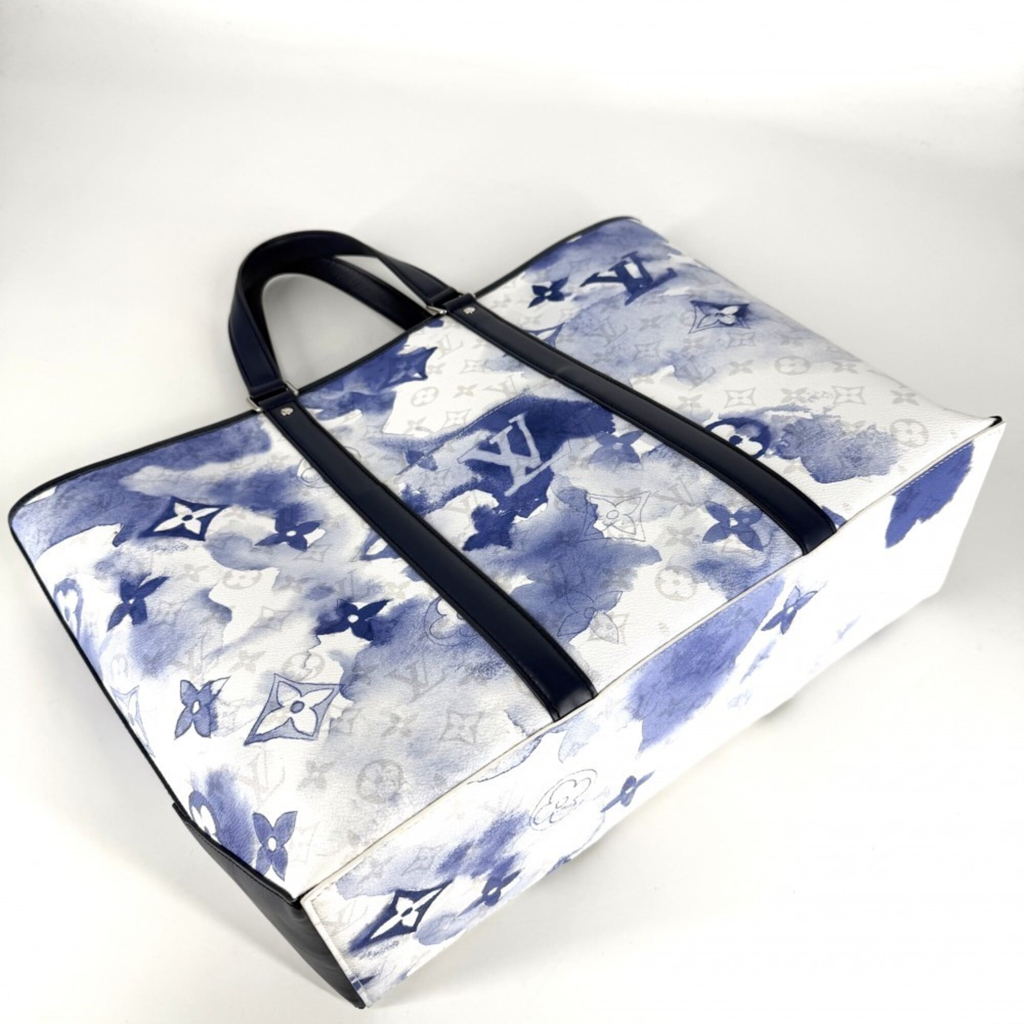 Louis Vuitton Blue Monogram White Monogram Handbag Shoulder Bag (Pre-Owned)