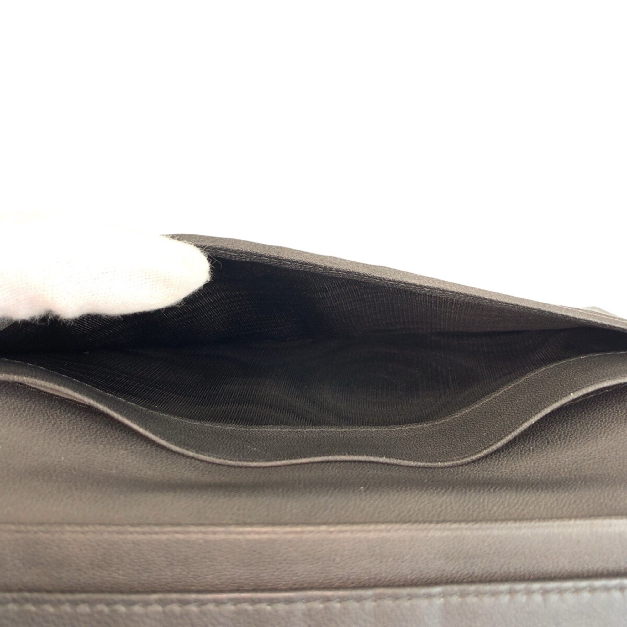Bottega Veneta Gray Intrecciato Long Wallet (Bi-Fold) (Pre-Owned)