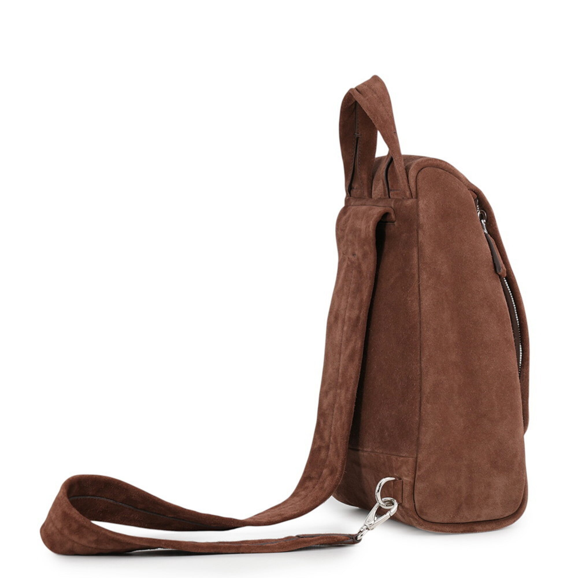 Prada Brown Suede Sling Bag (Pre-Owned)