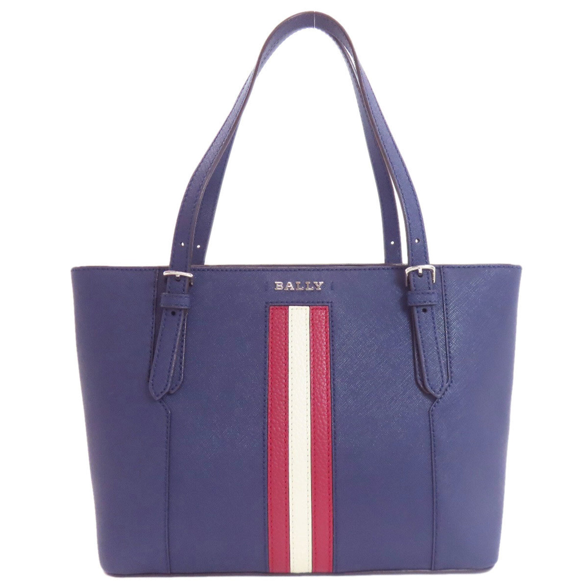 Bally Blue Leather Handbag (Pre-Owned)