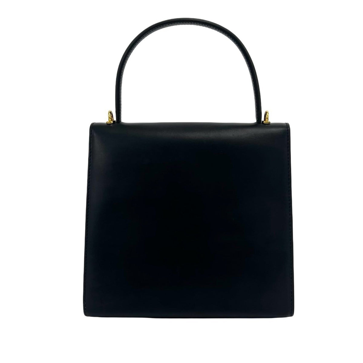 Celine Navy Leather Handbag Shoulder Bag (Pre-Owned)