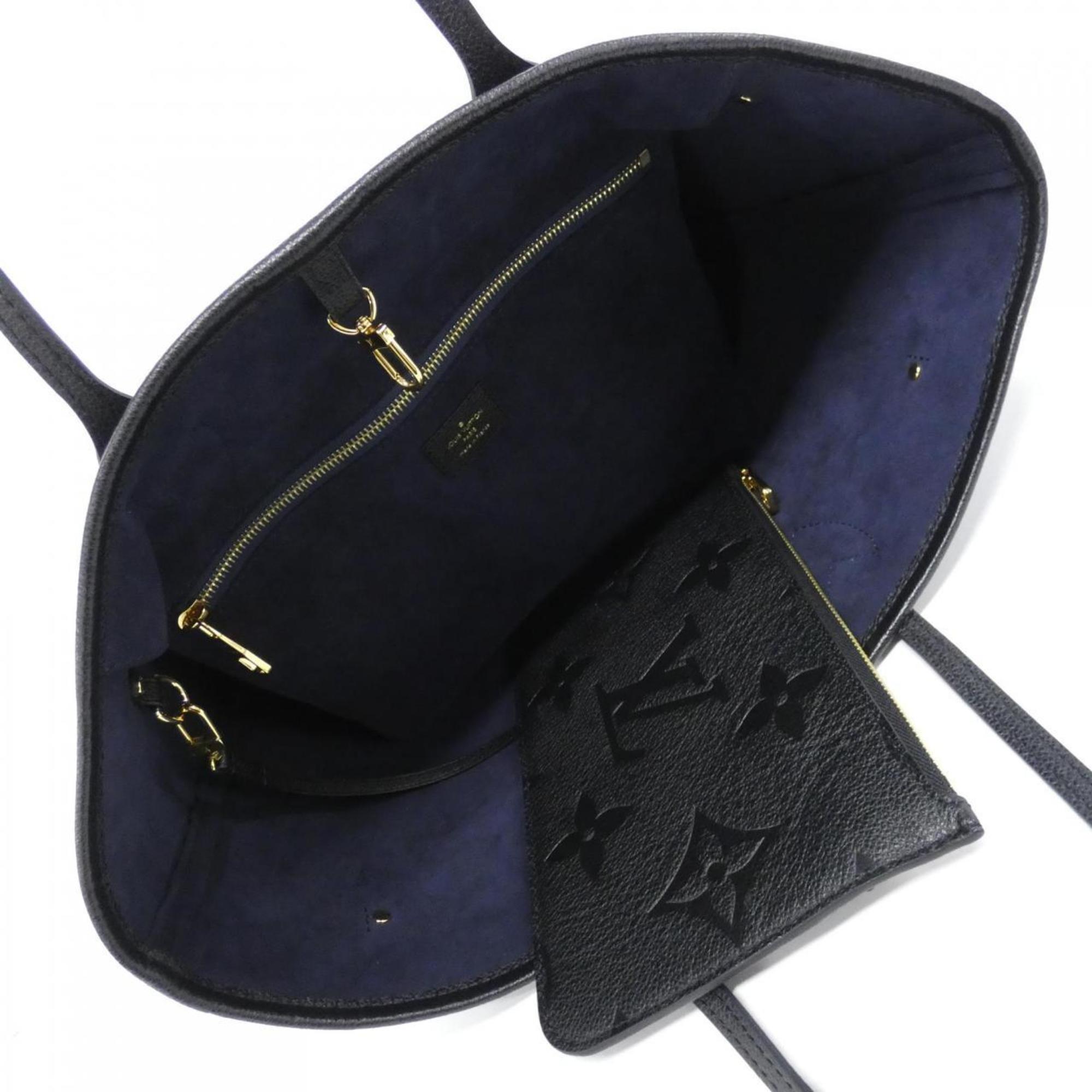 Louis Vuitton Black Leather Handbag (Pre-Owned)