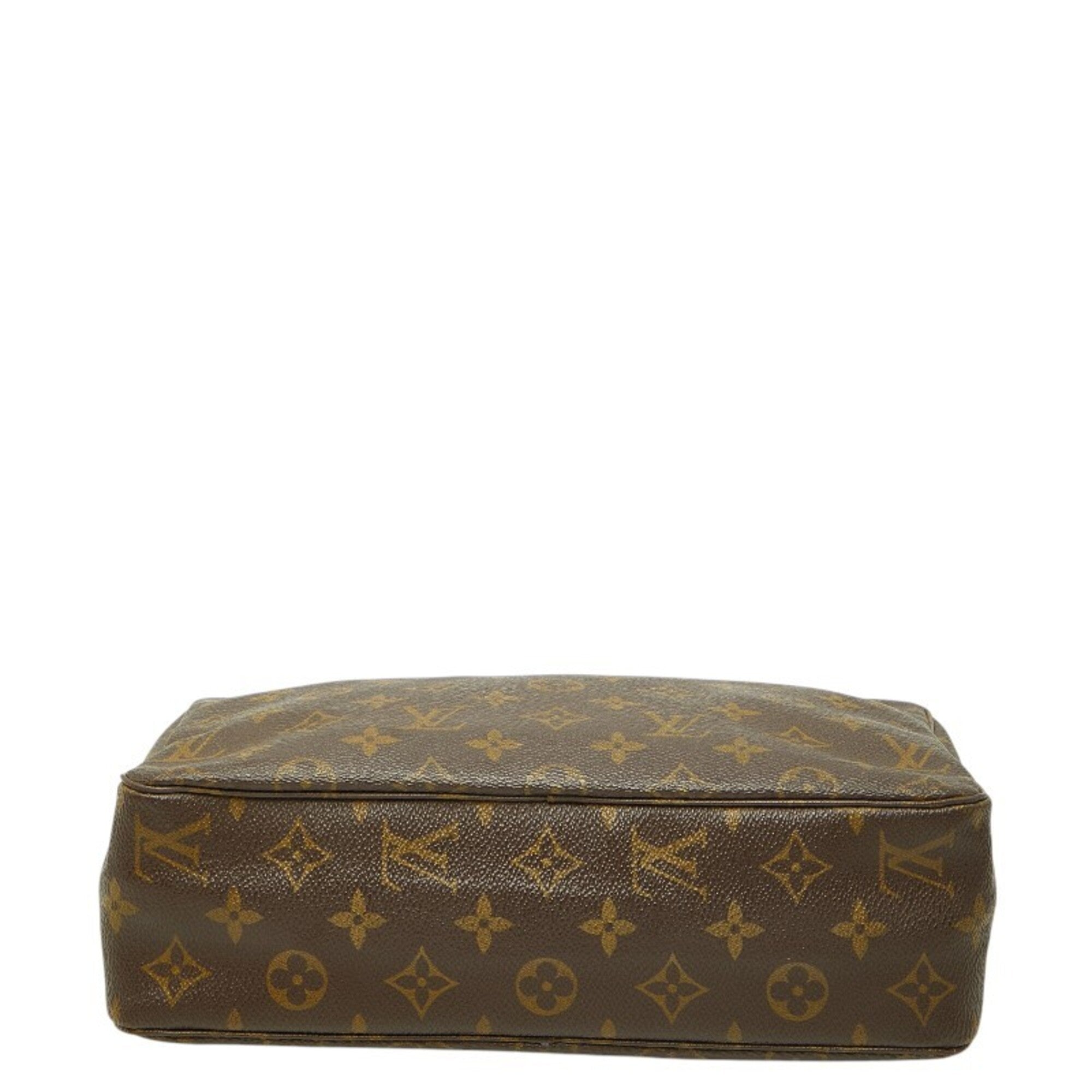 Louis Vuitton Brown Pvc Leather Clutch Bag (Pre-Owned)
