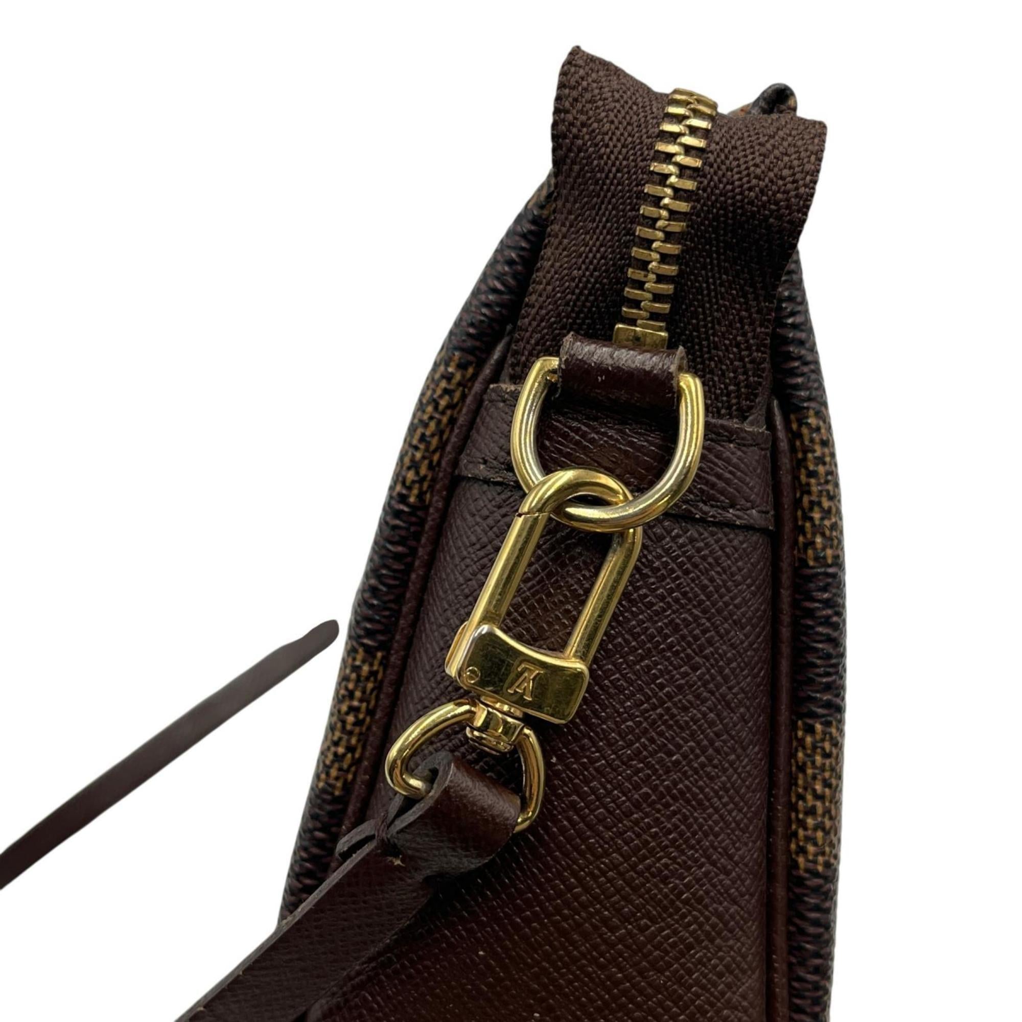 Louis Vuitton Brown Damier Canvas Handbag Pouch (Pre-Owned)