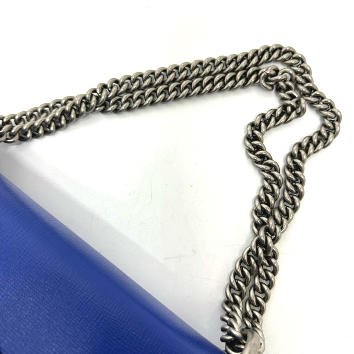 Gucci Blue Leather Shoulder Bag (Pre-Owned)