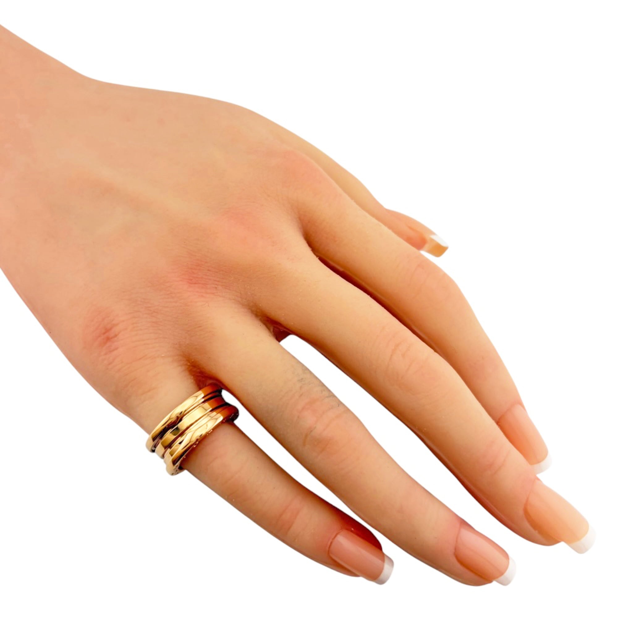 Bvlgari Gold Pink Pink Gold (18K) Band Ring (Pre-Owned)