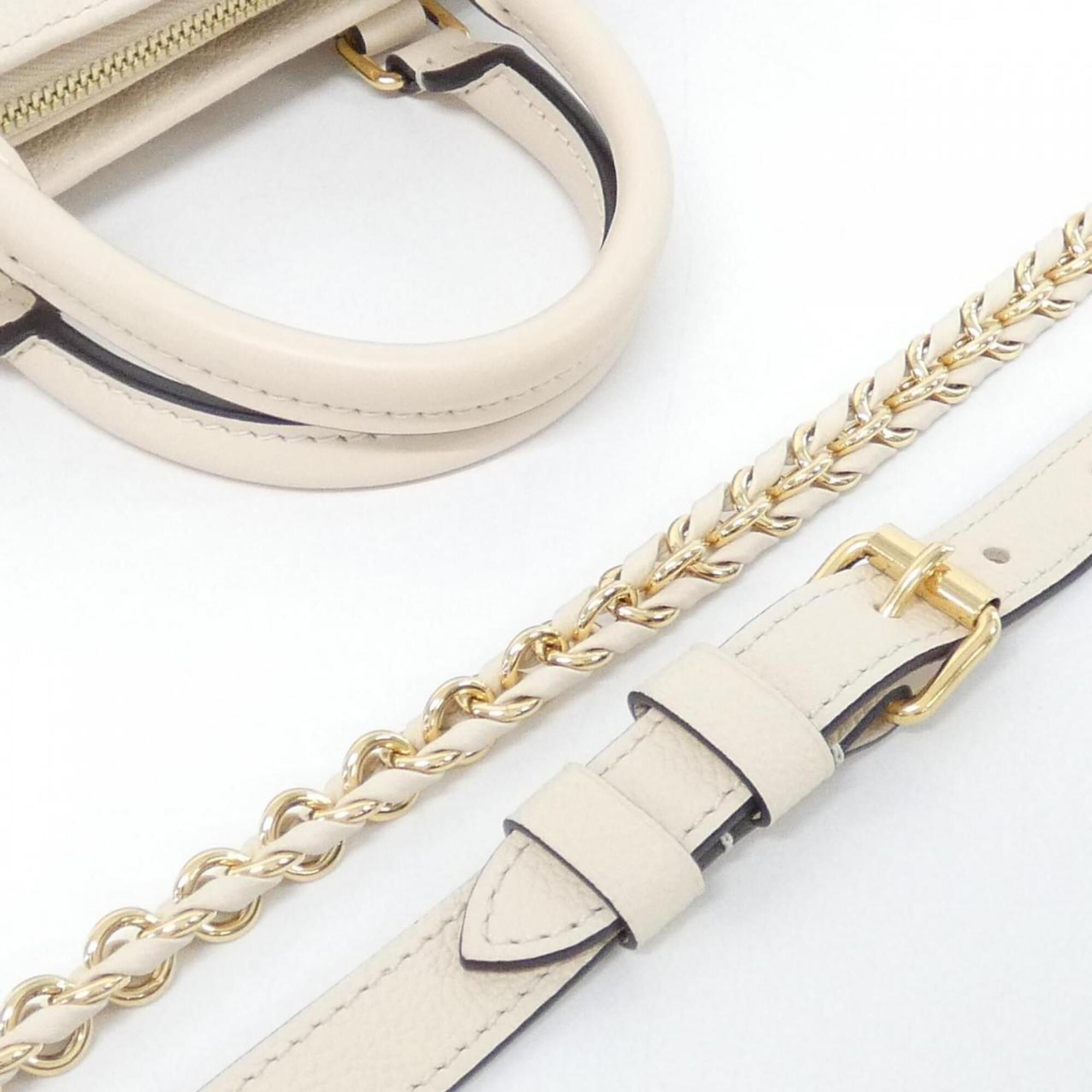 Louis Vuitton Cream Leather Handbag (Pre-Owned)