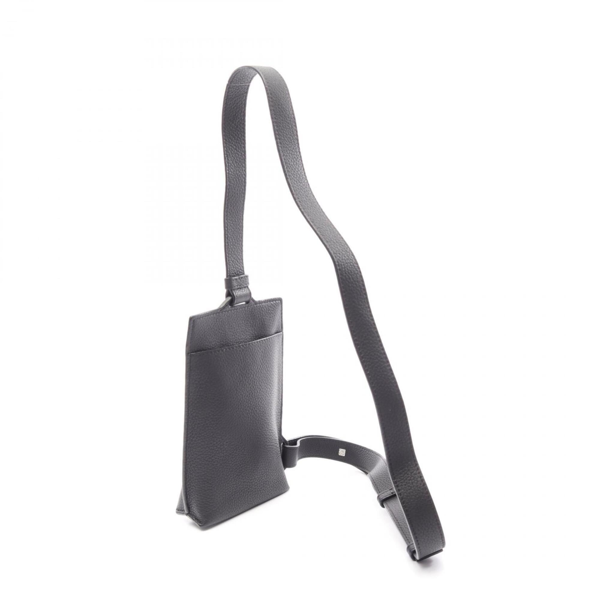 Loewe Black Leather Fanny Pack Sling Bag (Pre-Owned)