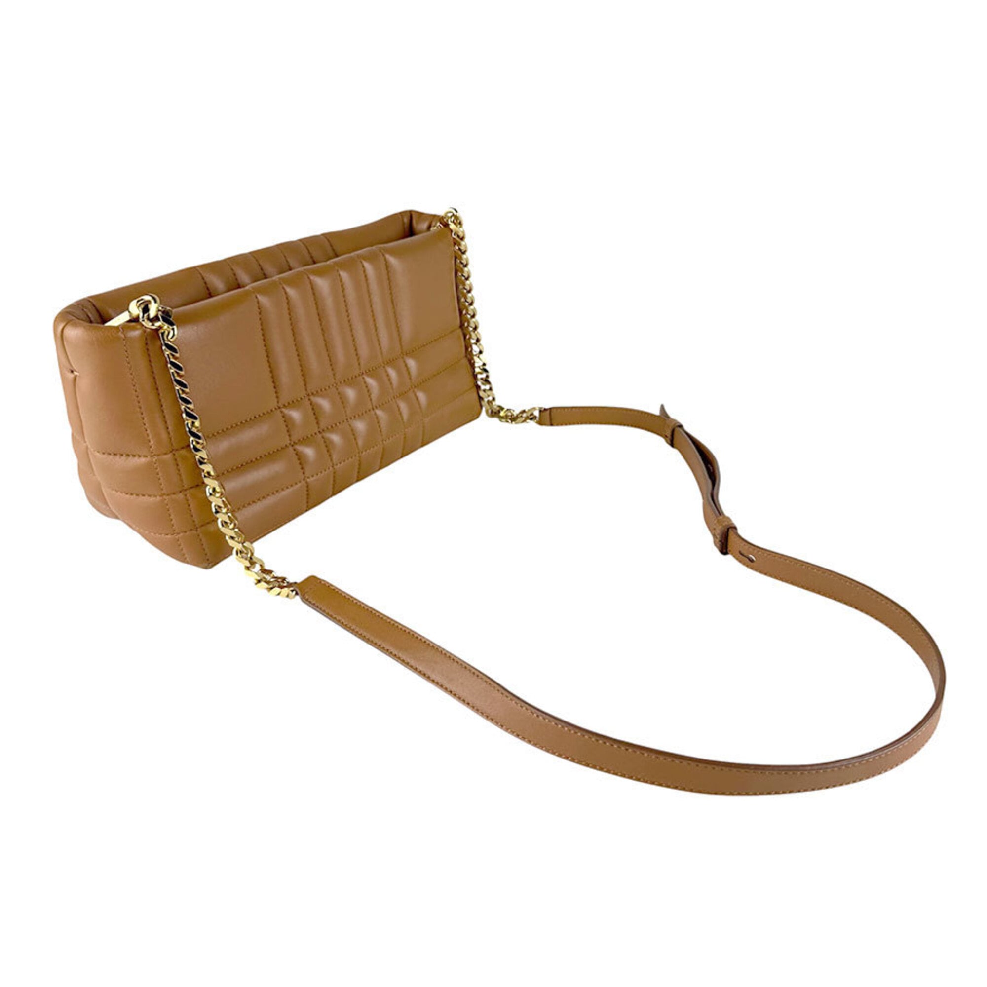 Burberry Camel Leather Shoulder Bag (Pre-Owned)