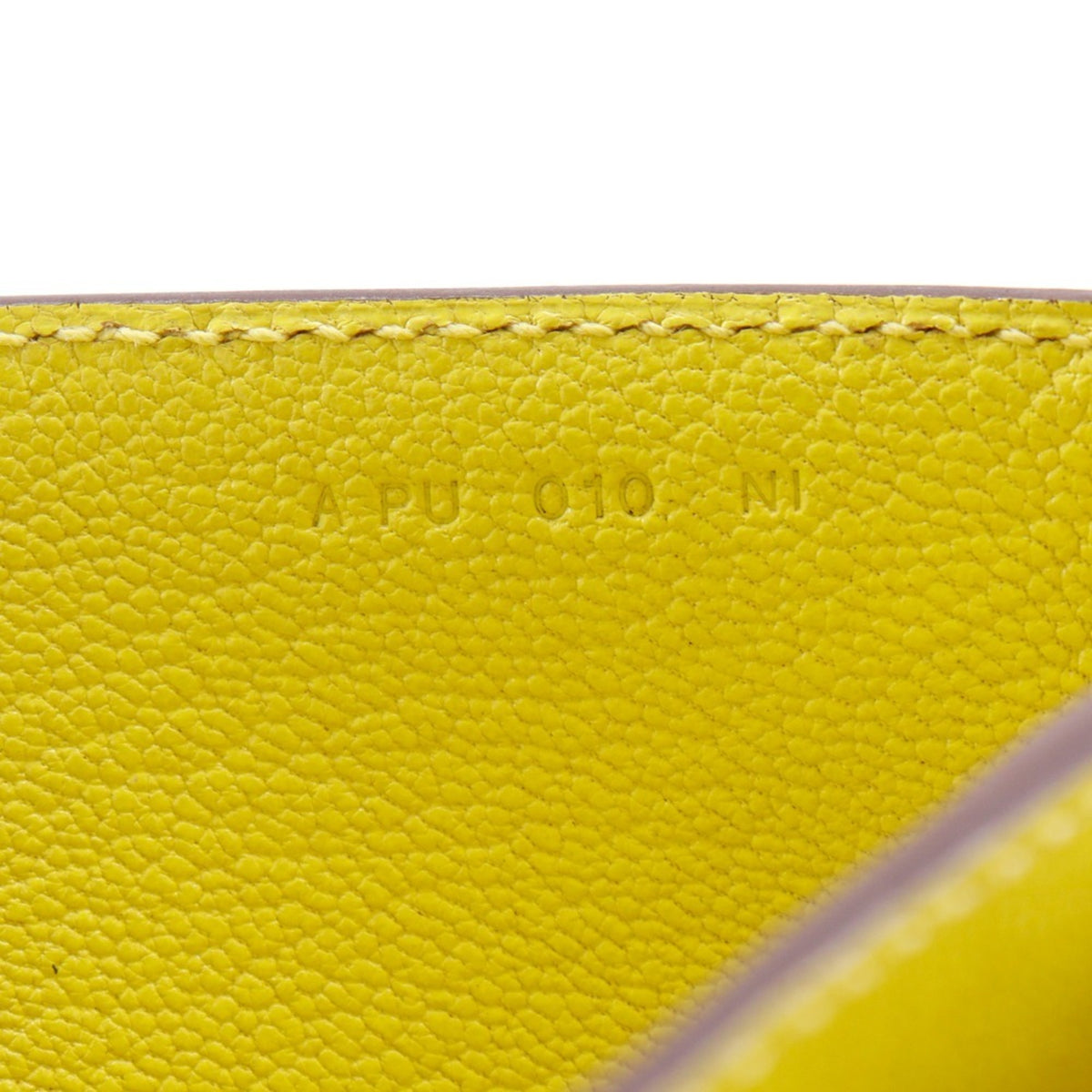 Hermes Yellow Chevre Leather Clutch Bag (Pre-Owned)