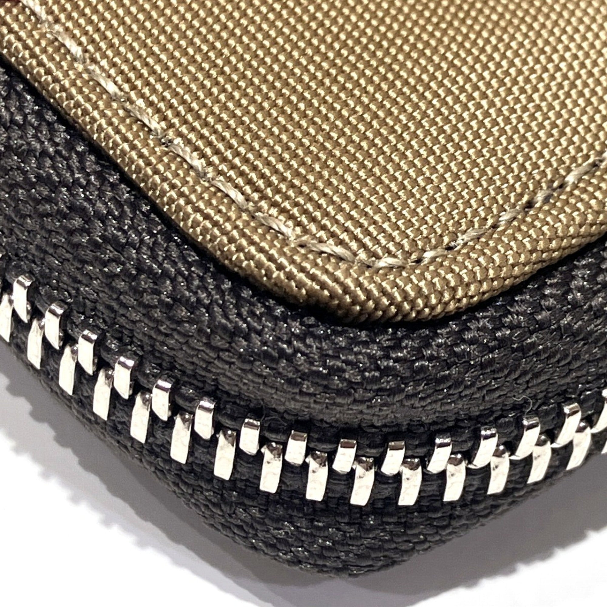 Bally Khaki Brown Canvas Pvc Leather Wallet (Bi-Fold) (Pre-Owned)