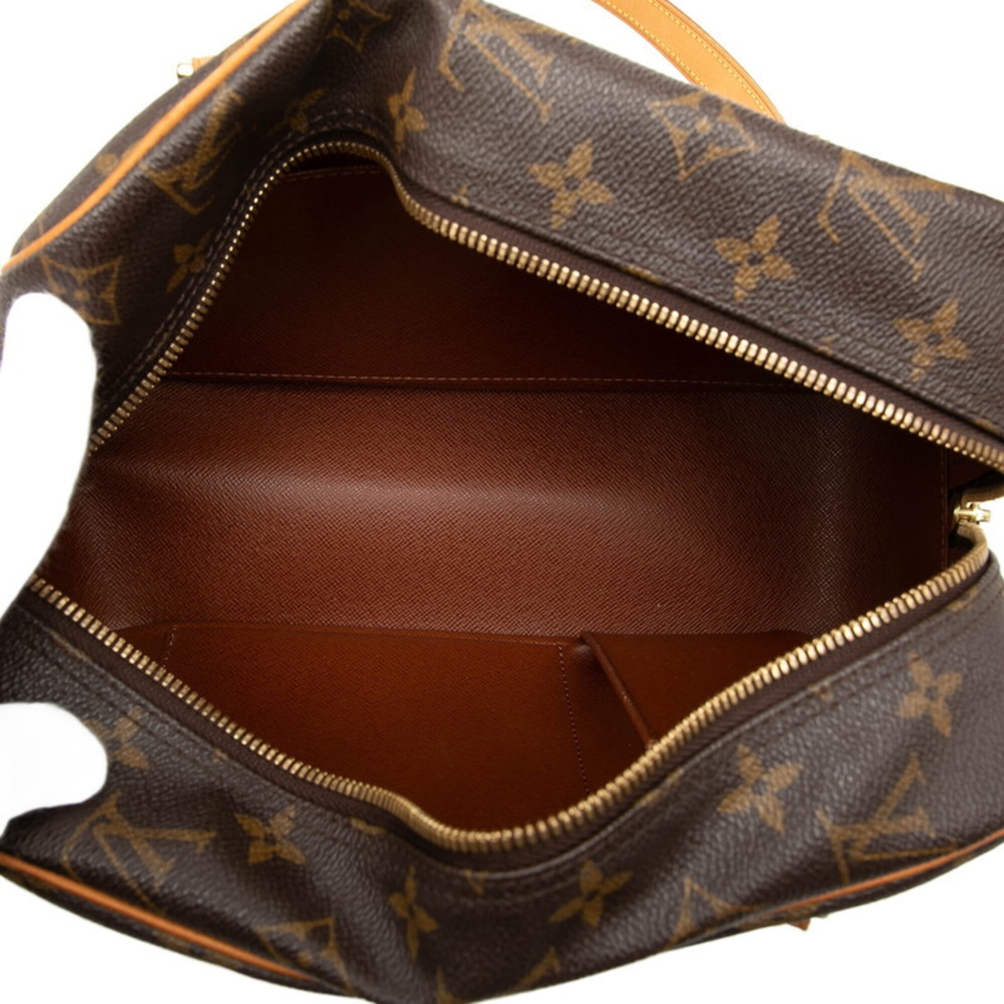 Louis Vuitton Brown Pvc Leather Handbag Shoulder Bag (Pre-Owned)