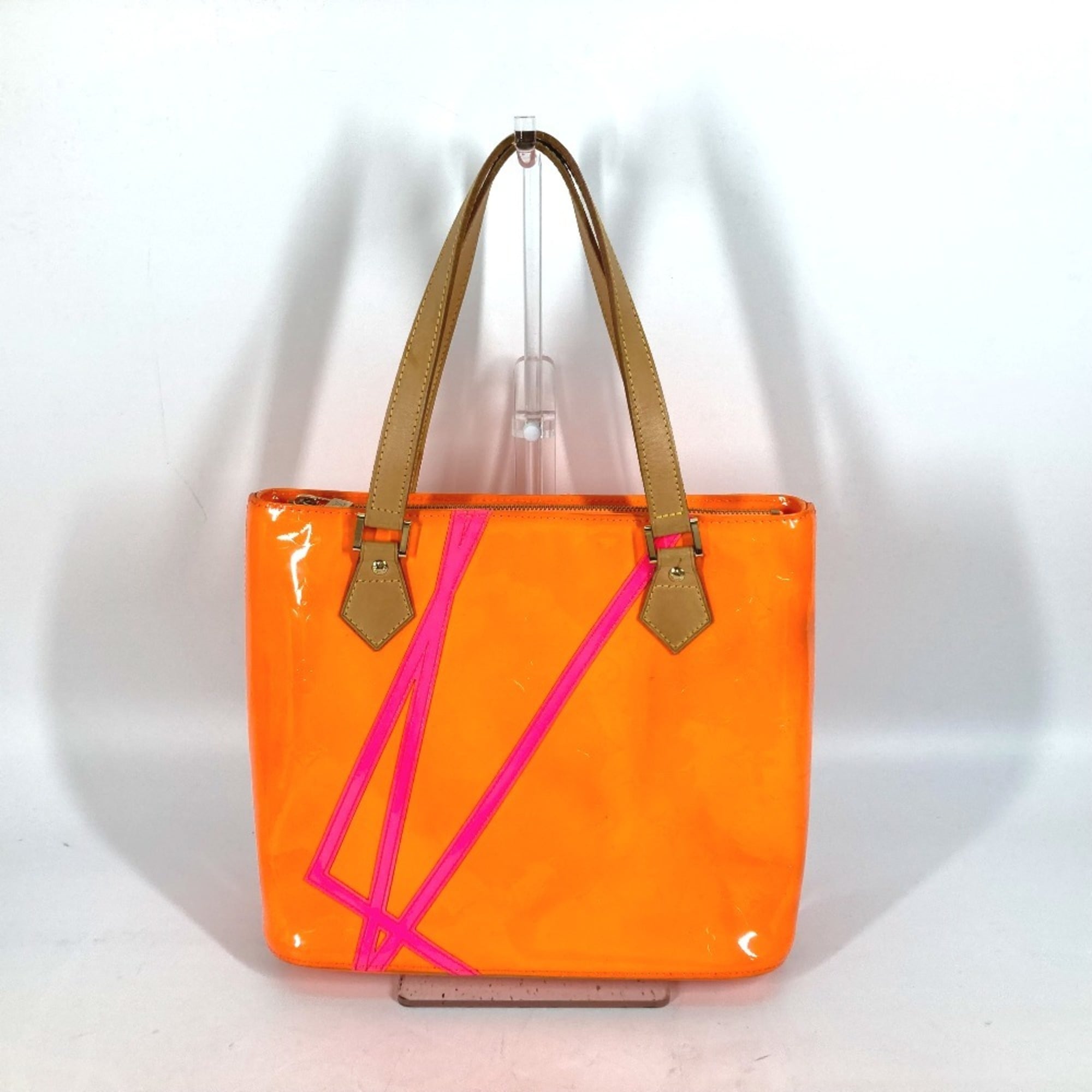 Louis Vuitton Monogram Vernis Orange Pink Monogram Vernis Shoulder Bag Tote Bag (Pre-Owned)