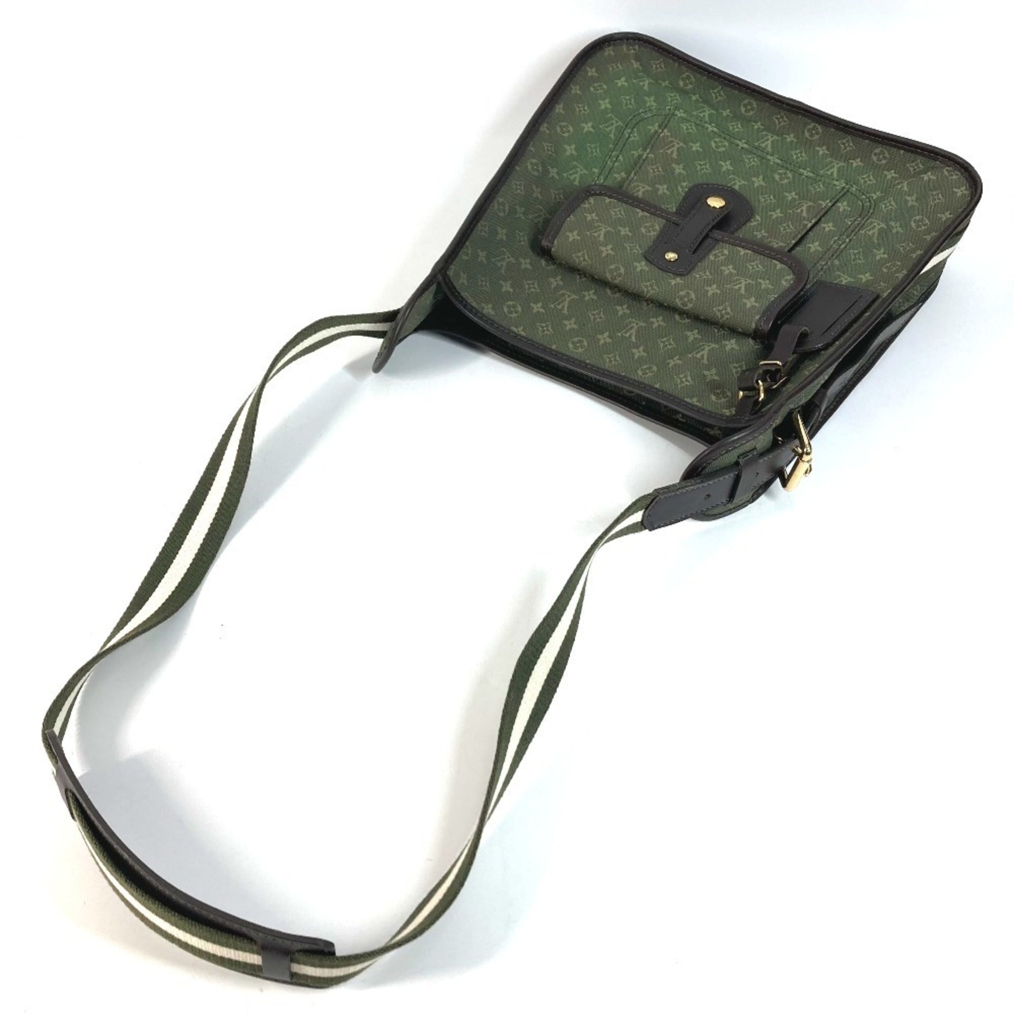 Louis Vuitton Khaki Monogram Mini Canvas Shoulder Bag (Pre-Owned)