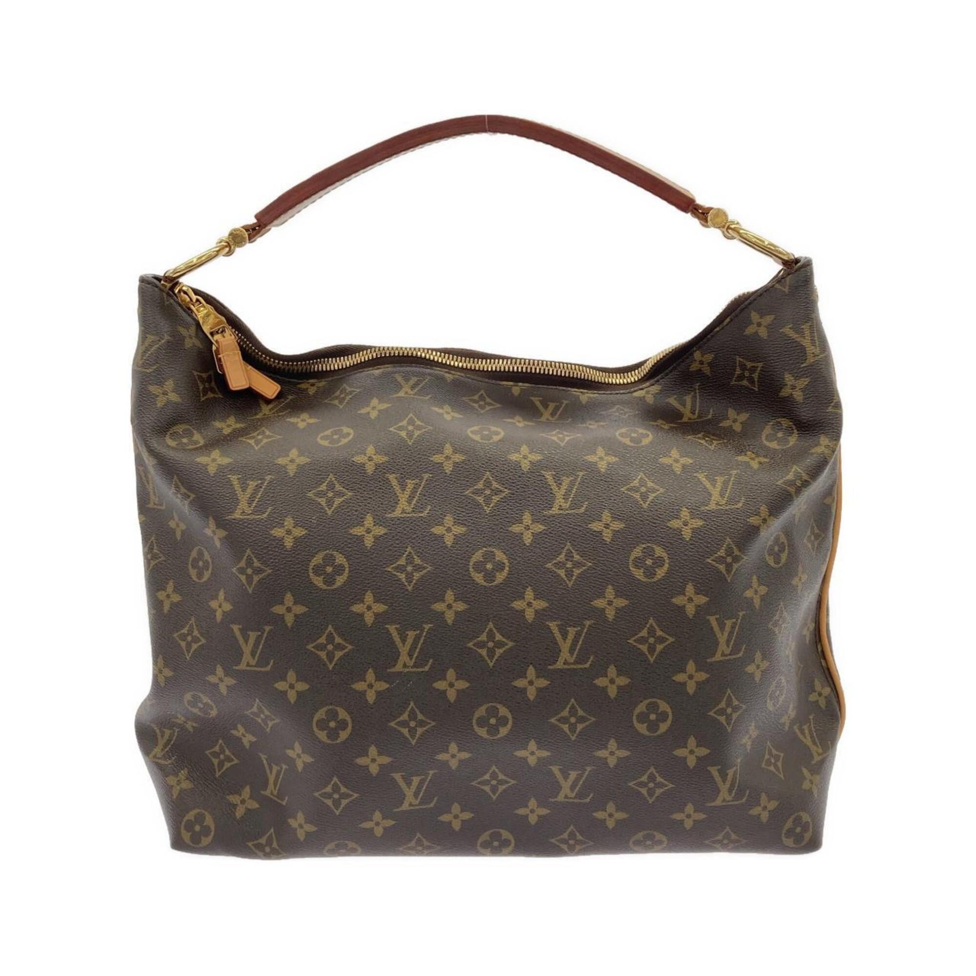 Louis Vuitton Marron Coated Canvas Shoulder Bag (Pre-Owned)