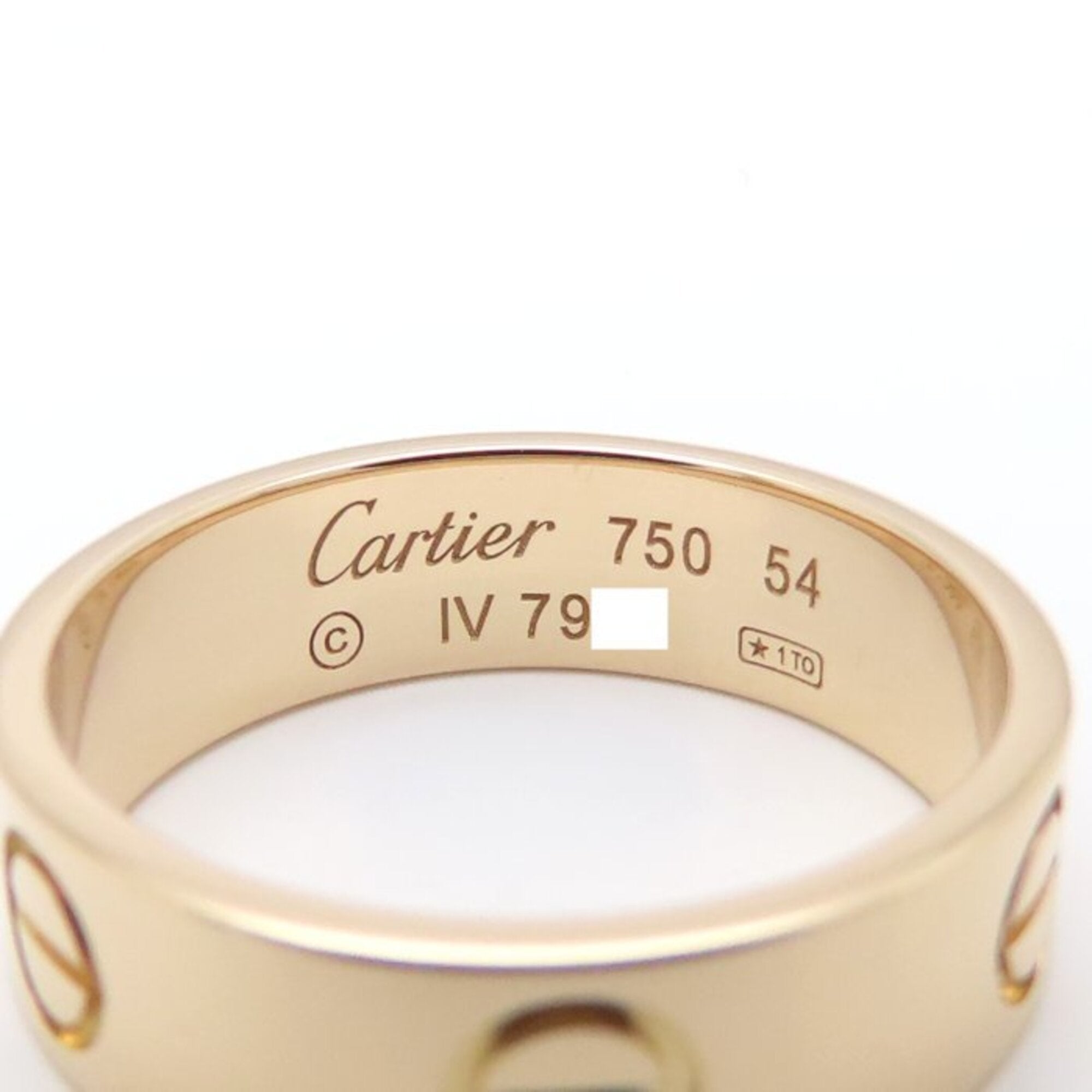 Cartier Love Pink Gold (18K) Band Ring (Pre-Owned)