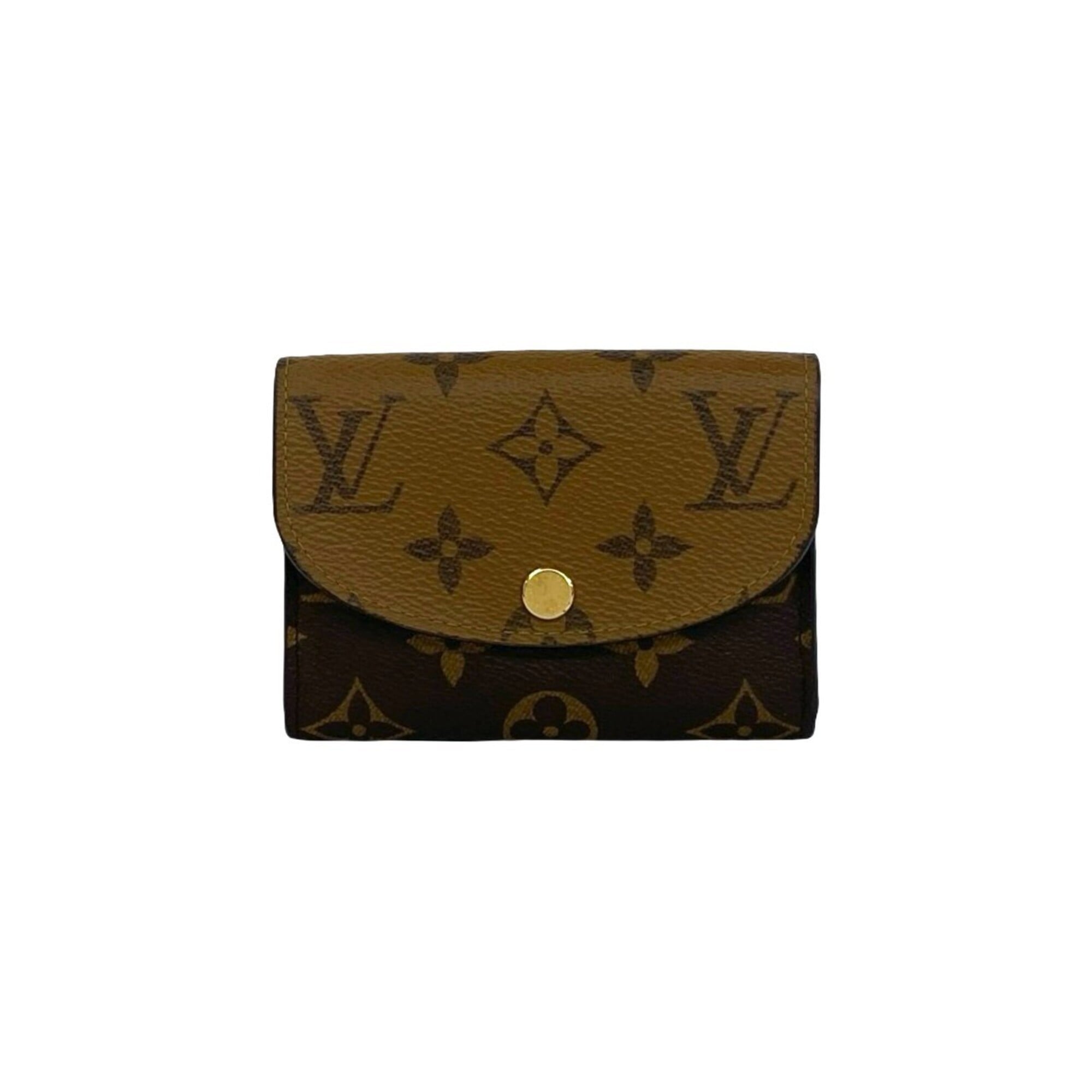 Louis Vuitton Brown Leather Pvc Coin Purse/Coin Case (Pre-Owned)