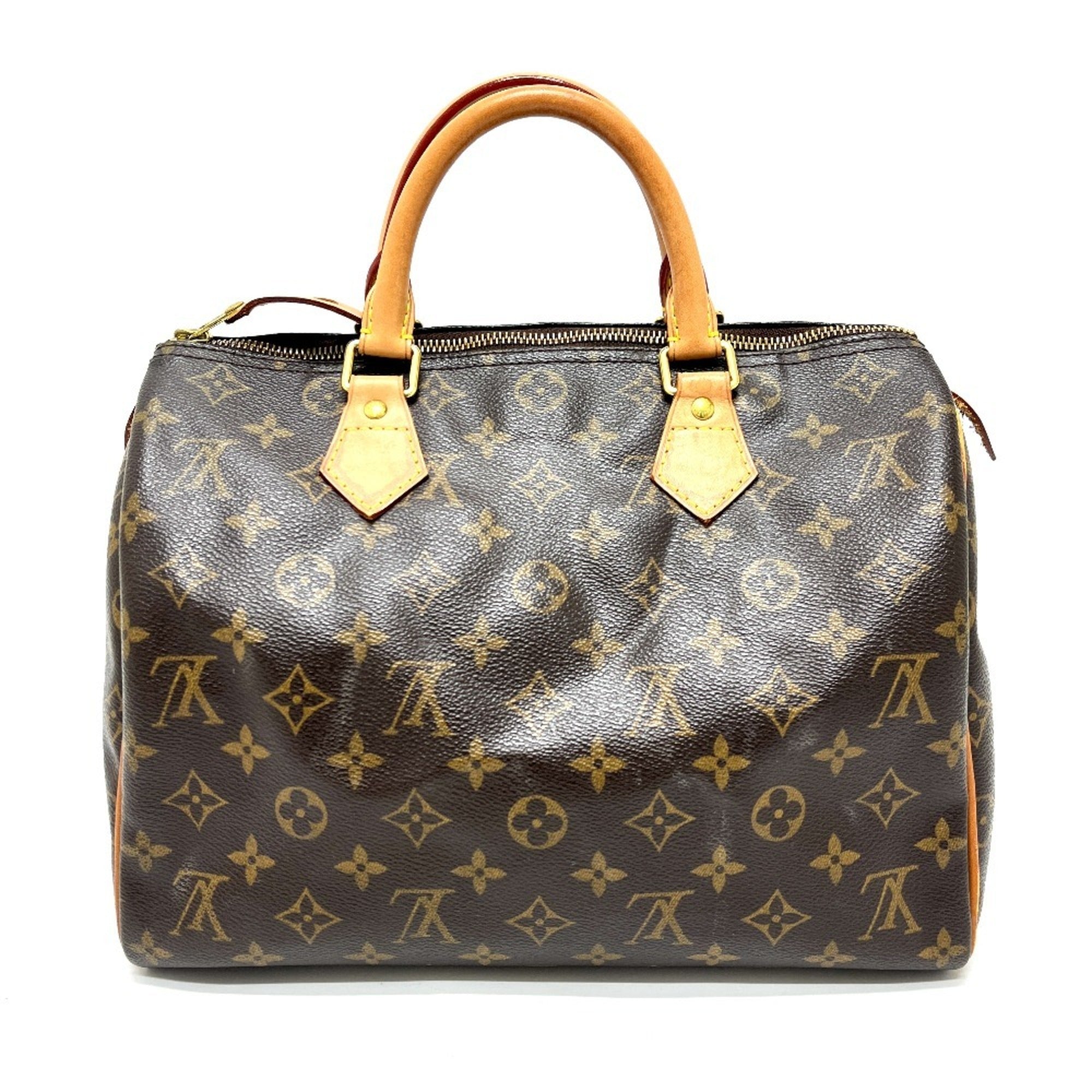 Louis Vuitton Brown Monogram Canvas Boston Bag Handbag (Pre-Owned)