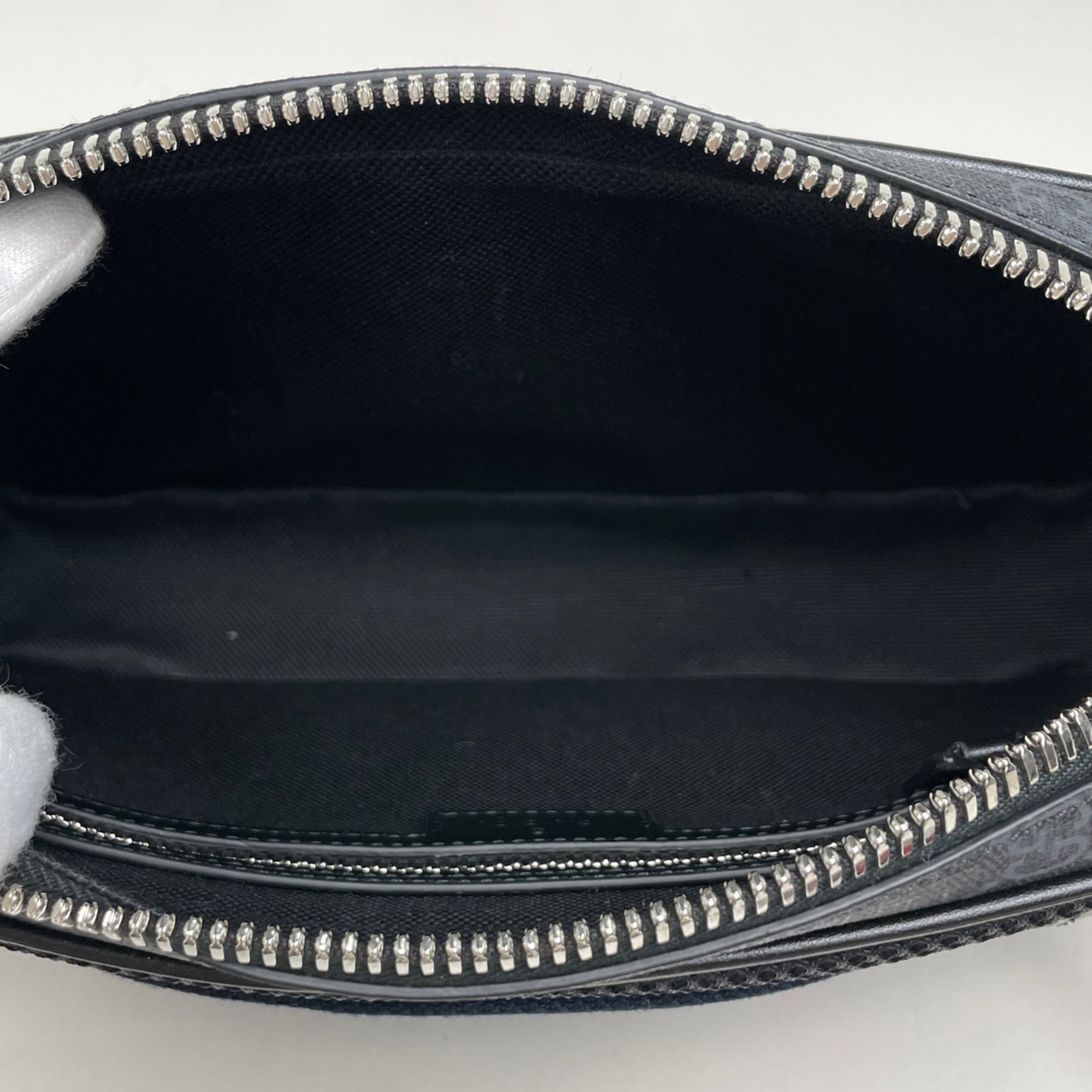 Gucci Black Coated Canvas Leather Fanny Pack Sling Bag (Pre-Owned)