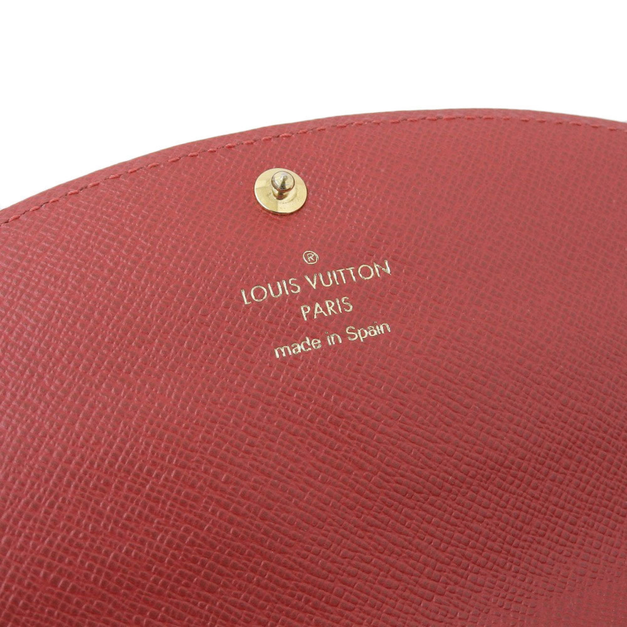 Louis Vuitton Damier Cerise Damier Canvas Red Color Long Wallet (Bi-Fold) (Pre-Owned)
