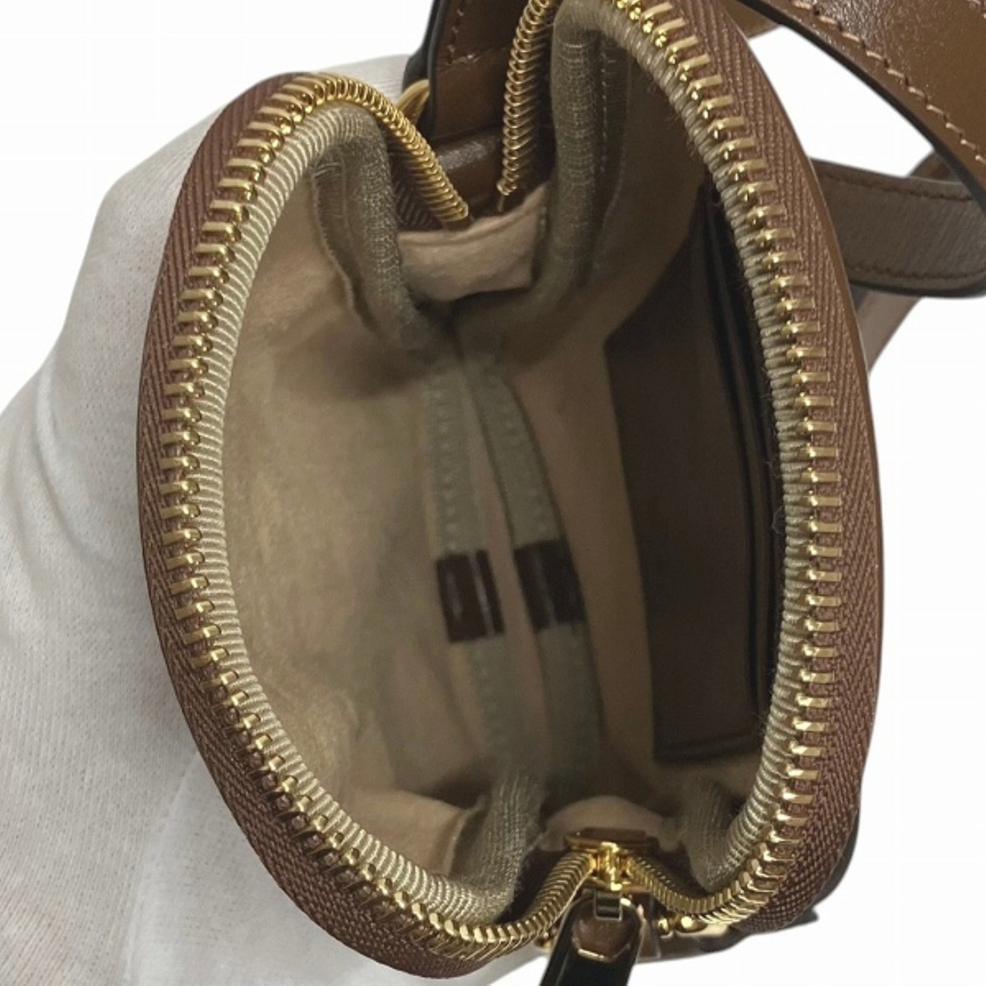 Gucci Beige Brown Gg Supreme Leather Shoulder Bag (Pre-Owned)
