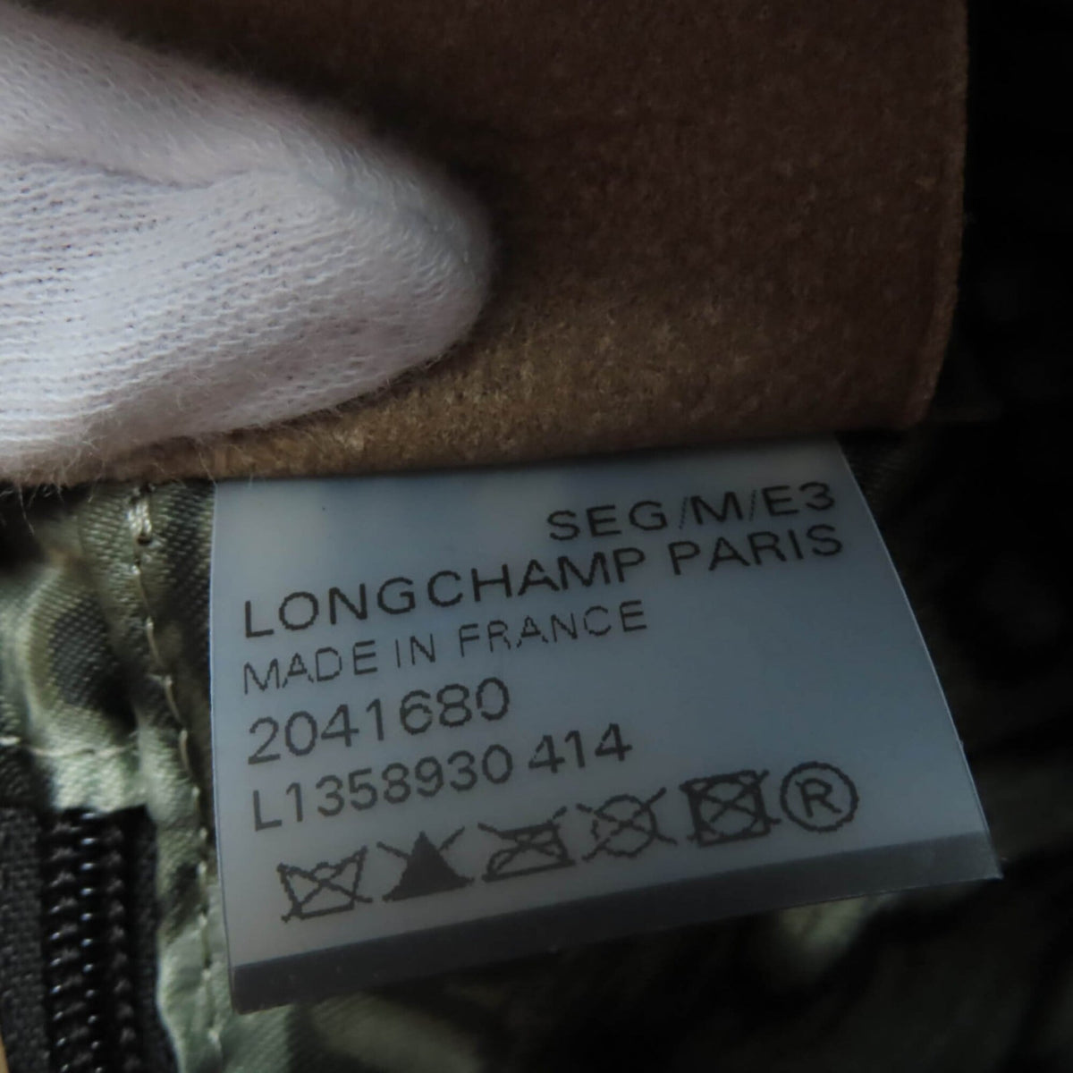 Longchamp Brown Leather Handbag Shoulder Bag (Pre-Owned)
