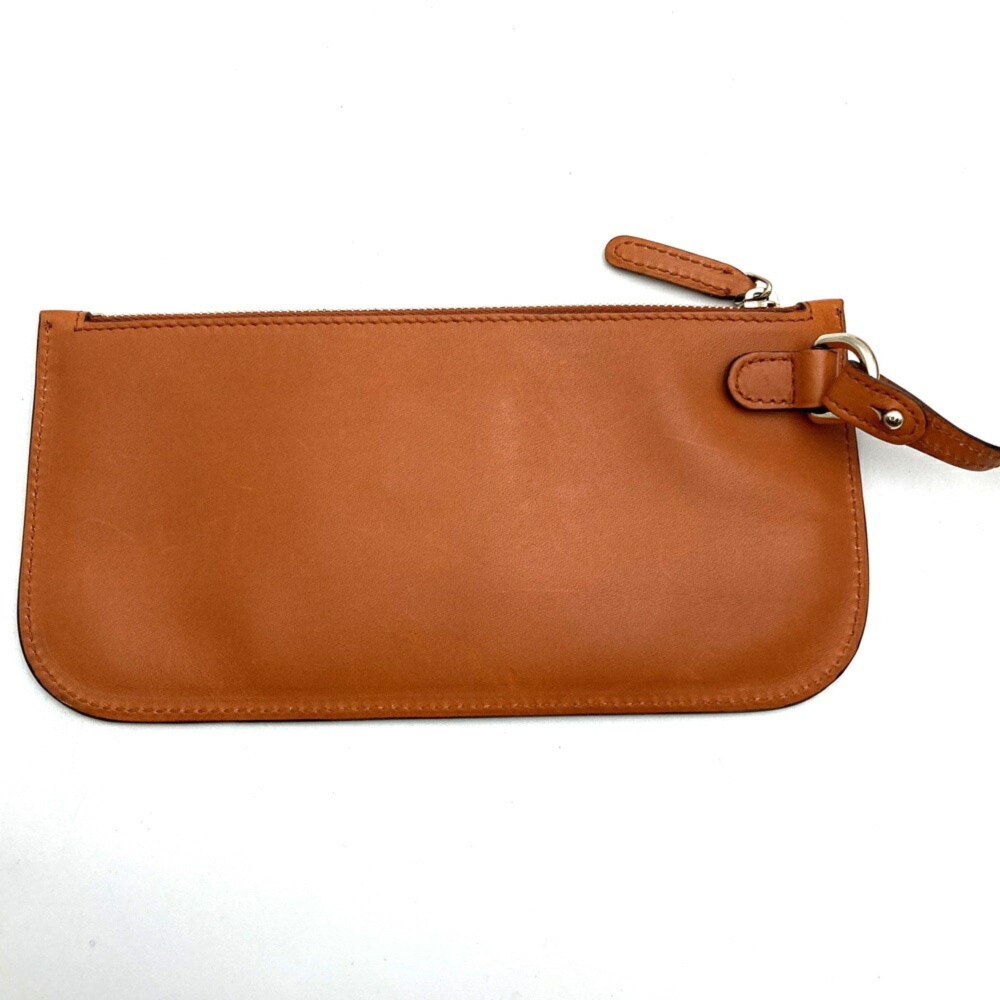Gucci Brown Canvas Leather Tote Bag (Pre-Owned)
