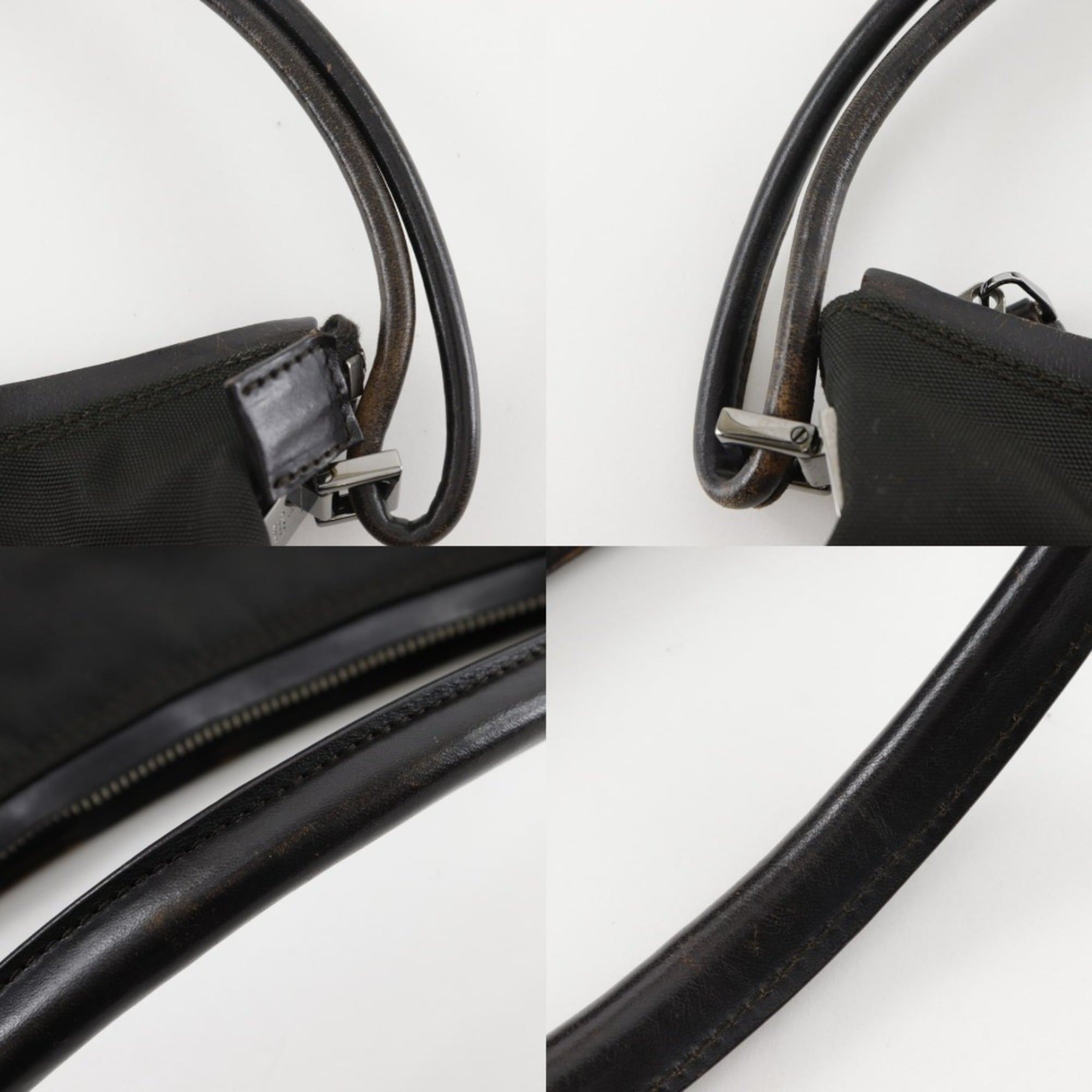 Gucci Black Nylon Canvas Shoulder Bag (Pre-Owned)