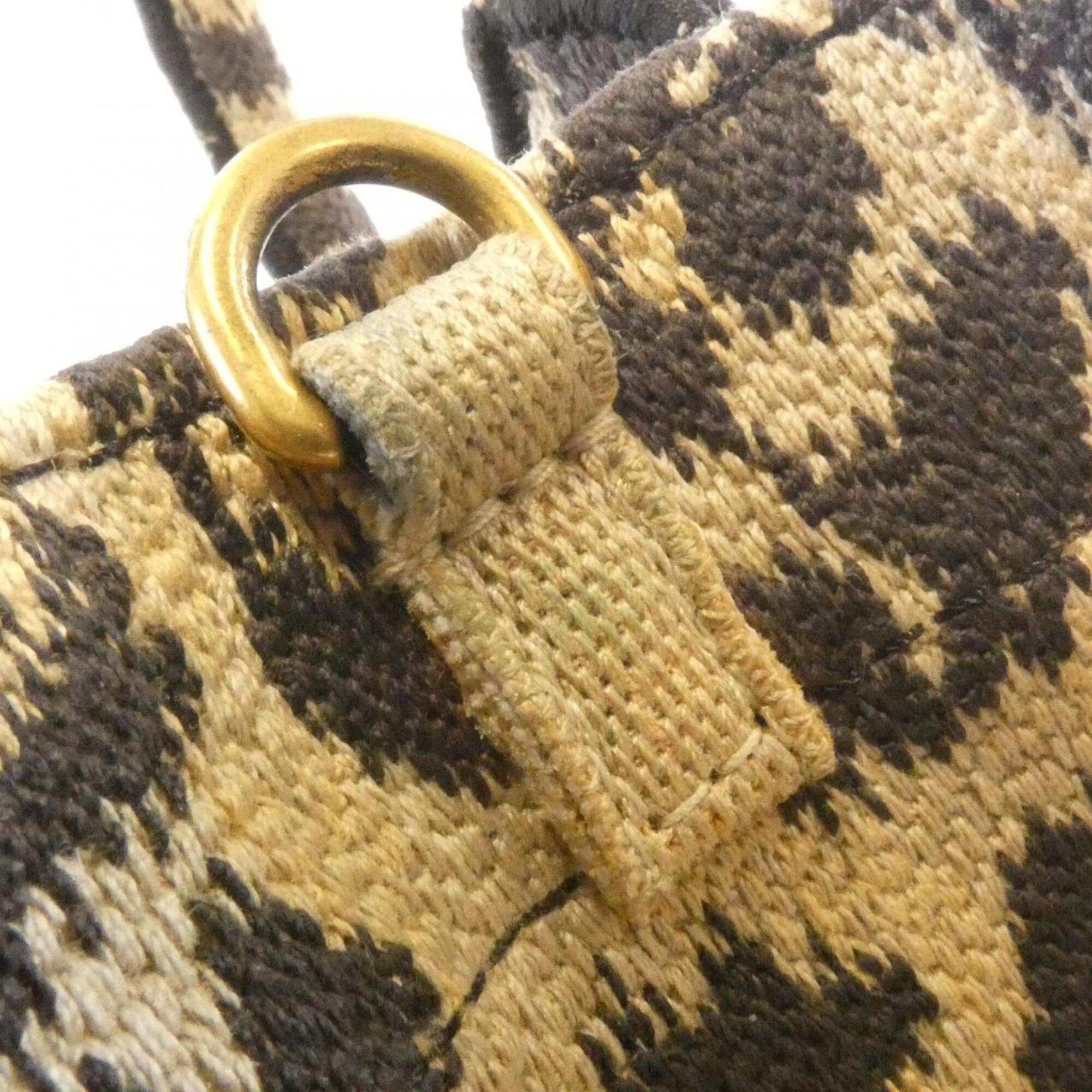 Christian Dior Beige Canvas Handbag (Pre-Owned)