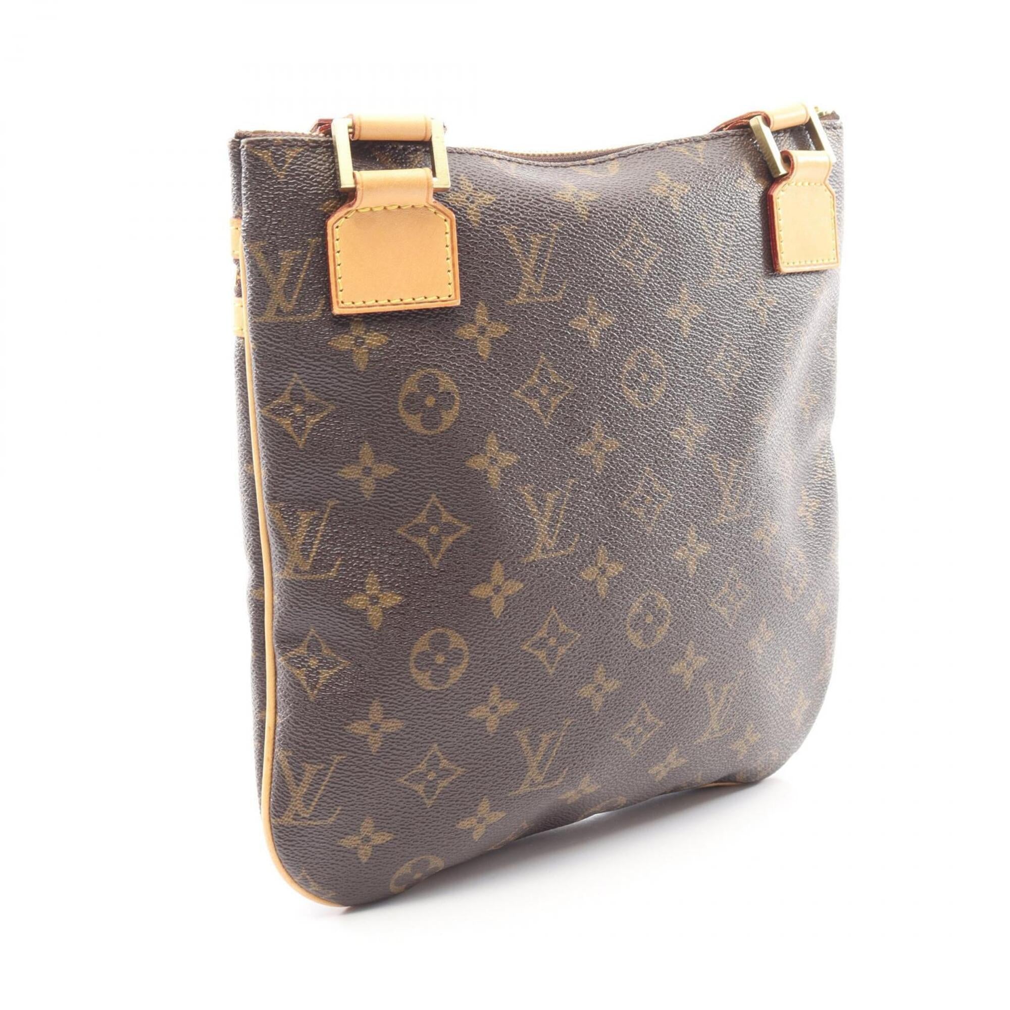 Louis Vuitton Brown Pvc Leather Handbag Shoulder Bag (Pre-Owned)