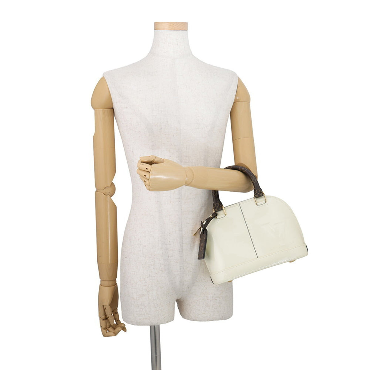 Louis Vuitton Blanc White Monogram Vernis Monogram Handbag Shoulder Bag (Pre-Owned)